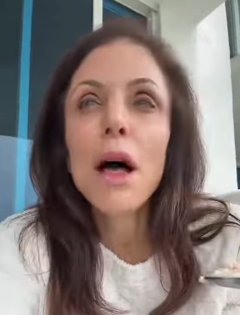 Bethenny Frankel holds a spoon of ice cream as she explains her health challenges, from a post January 22, 2026. | Source: Instagram/bethennyfrankel