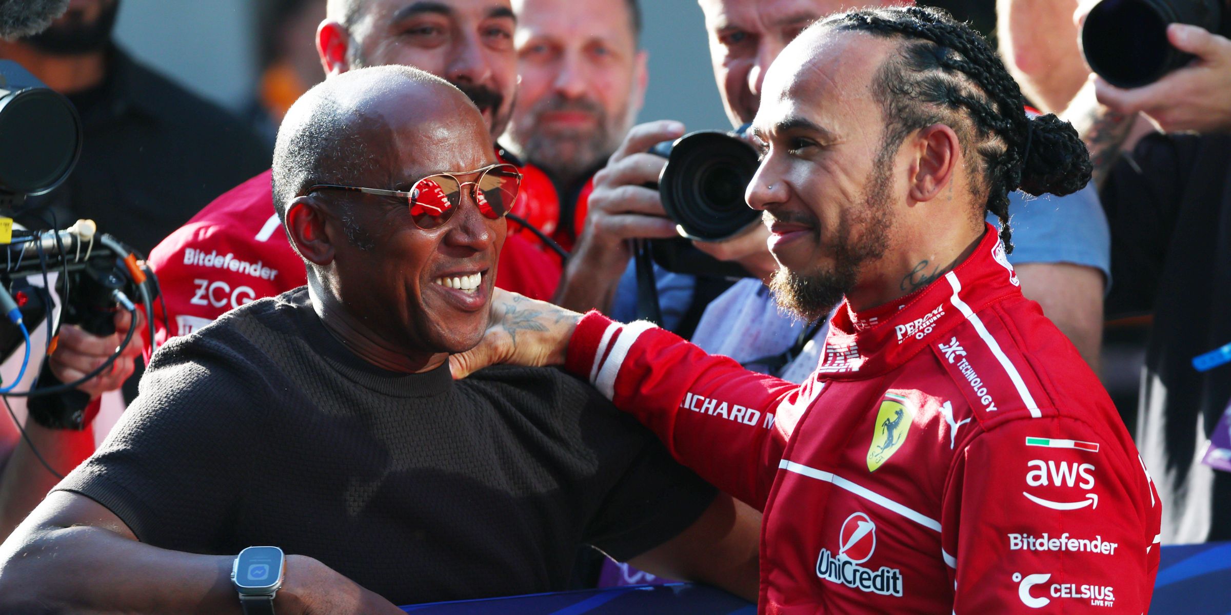 Anthony and Lewis Hamilton | Source: Getty Images