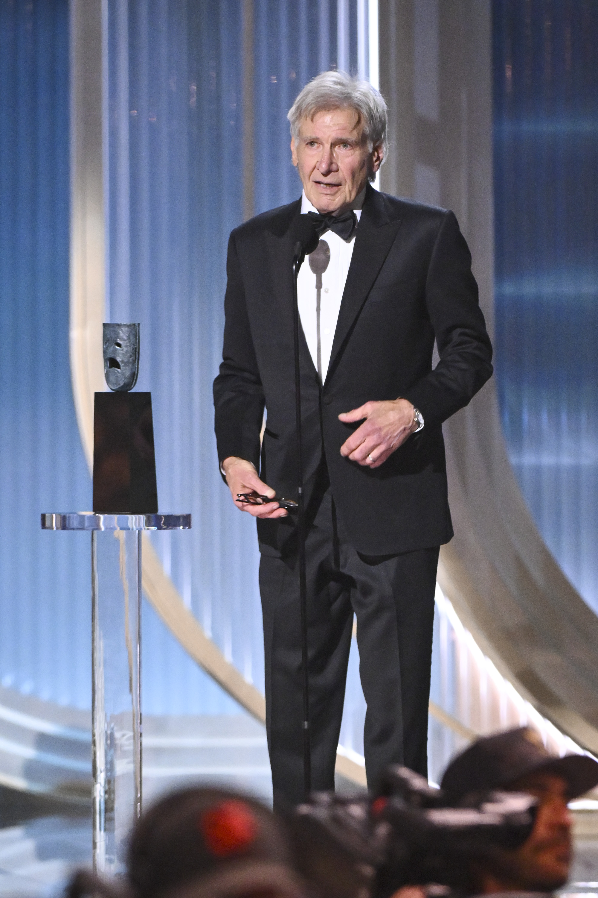 Harrison Ford speaks onstage | Source: Getty Images