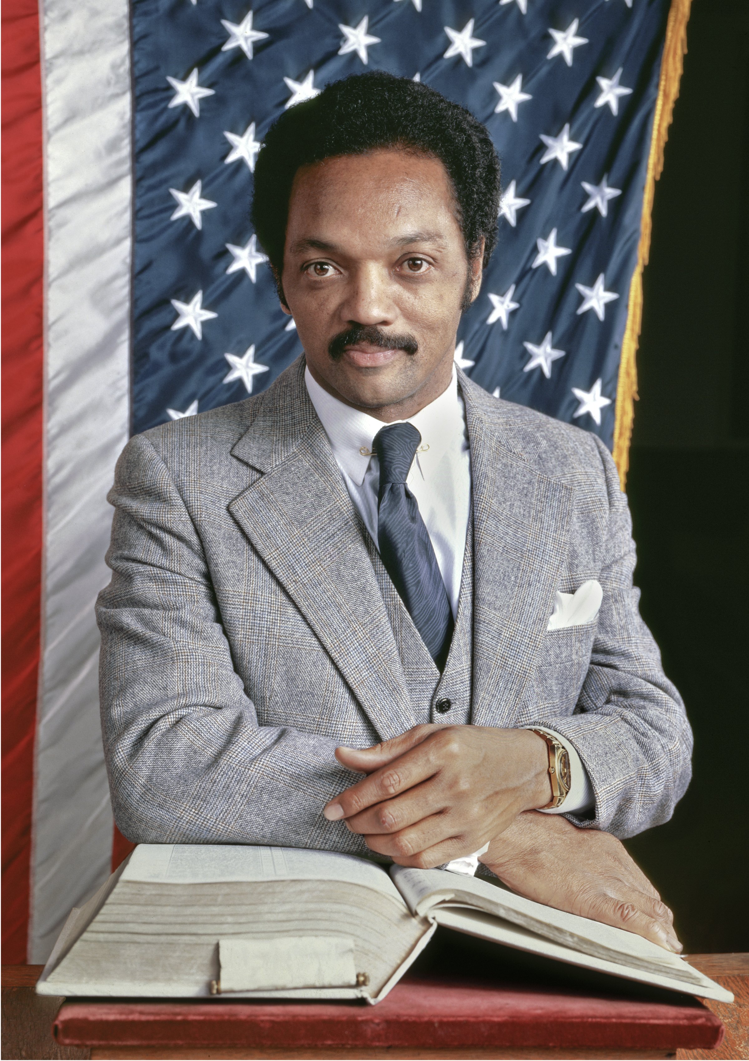 Jesse Jackson poses for a portrait in 1984 in Tallahassee, Florida | Source: Getty Images