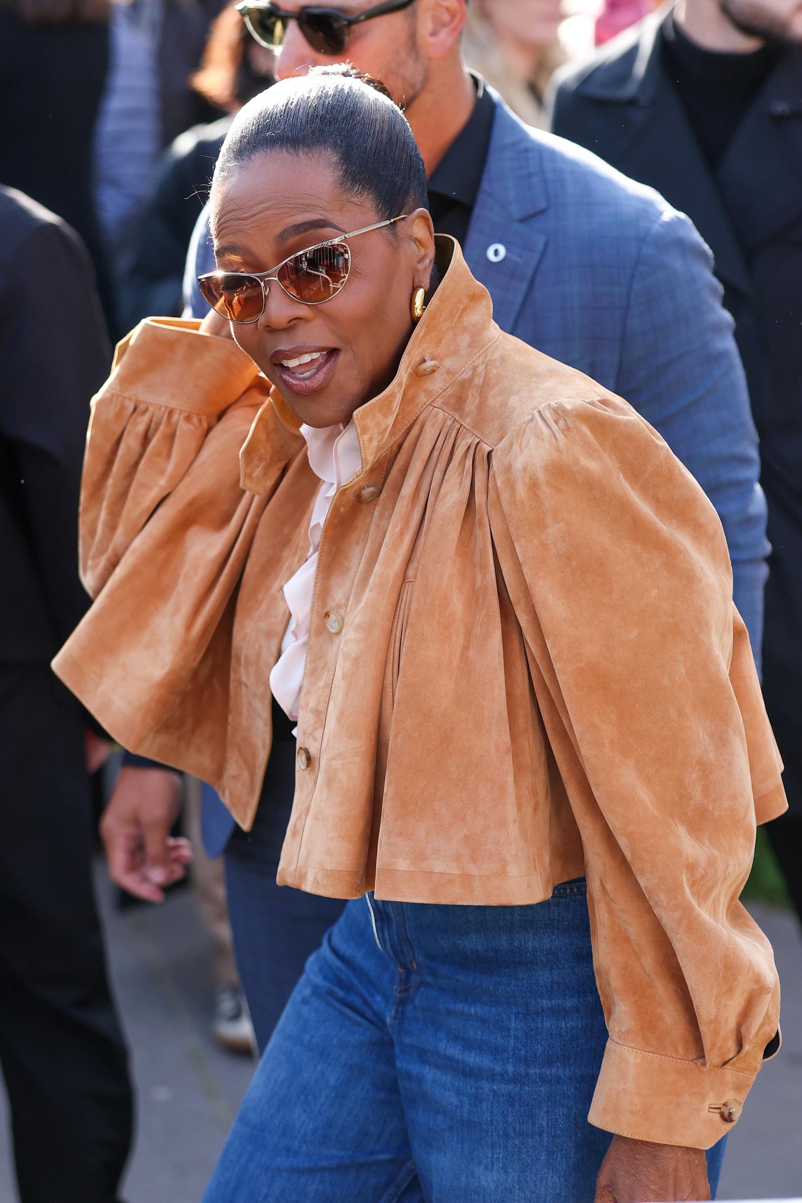 Oprah Winfrey attends the Chloé Womenswear Fall/Winter 2026-2027 show as part of Paris Fashion Week on March 5, 2026, in Paris, France | Source: Getty Images