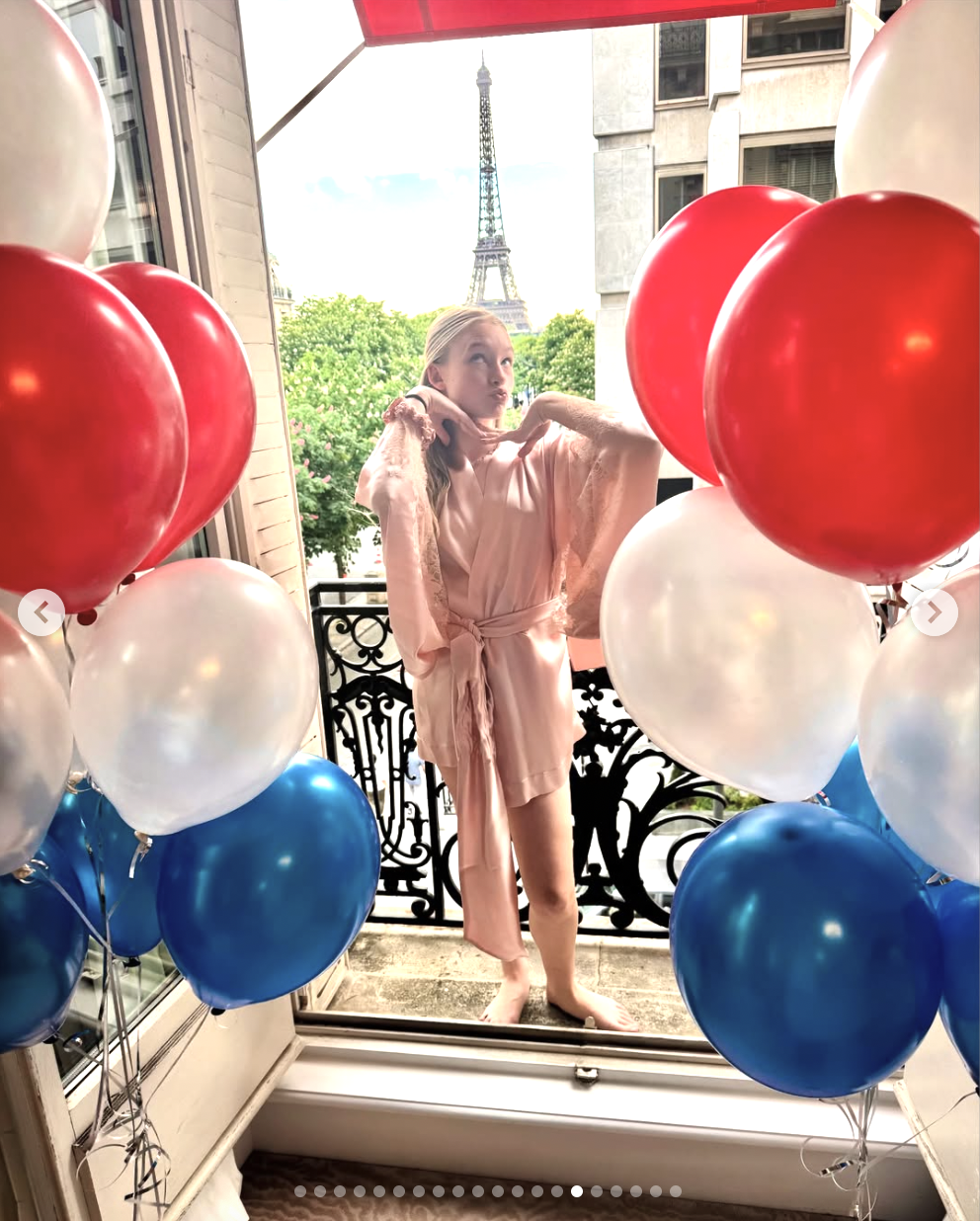 Maxwell Drew Johnson is pictured on her birthday celebration in Paris, in a photo shared on May 12, 2025 | Source: Instagram/jessicasimpson