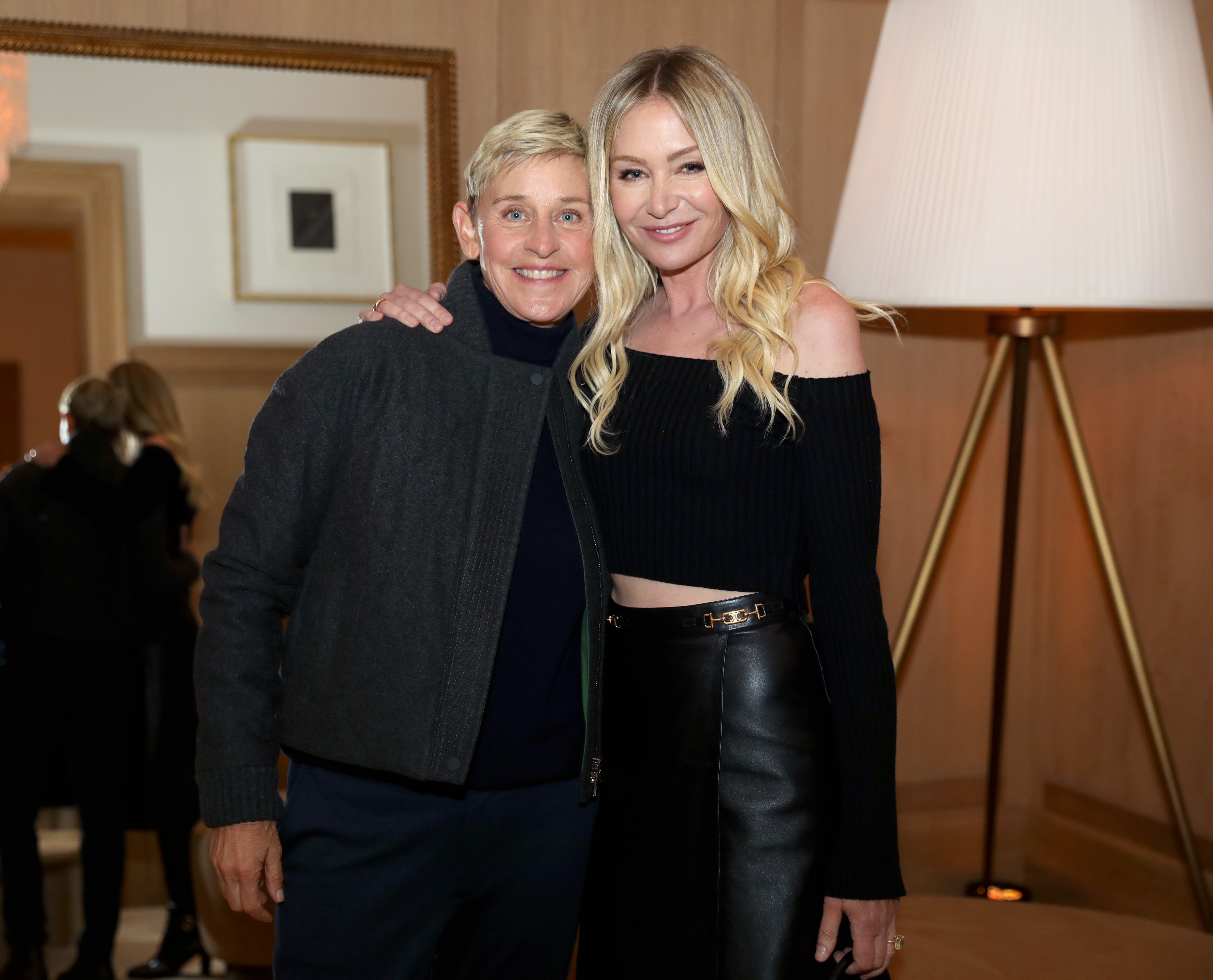 Ellen DeGeneres and Portia de Rossi at the Unveiling of RH San Francisco on March 17, 2022, in California. | Source: Getty Images