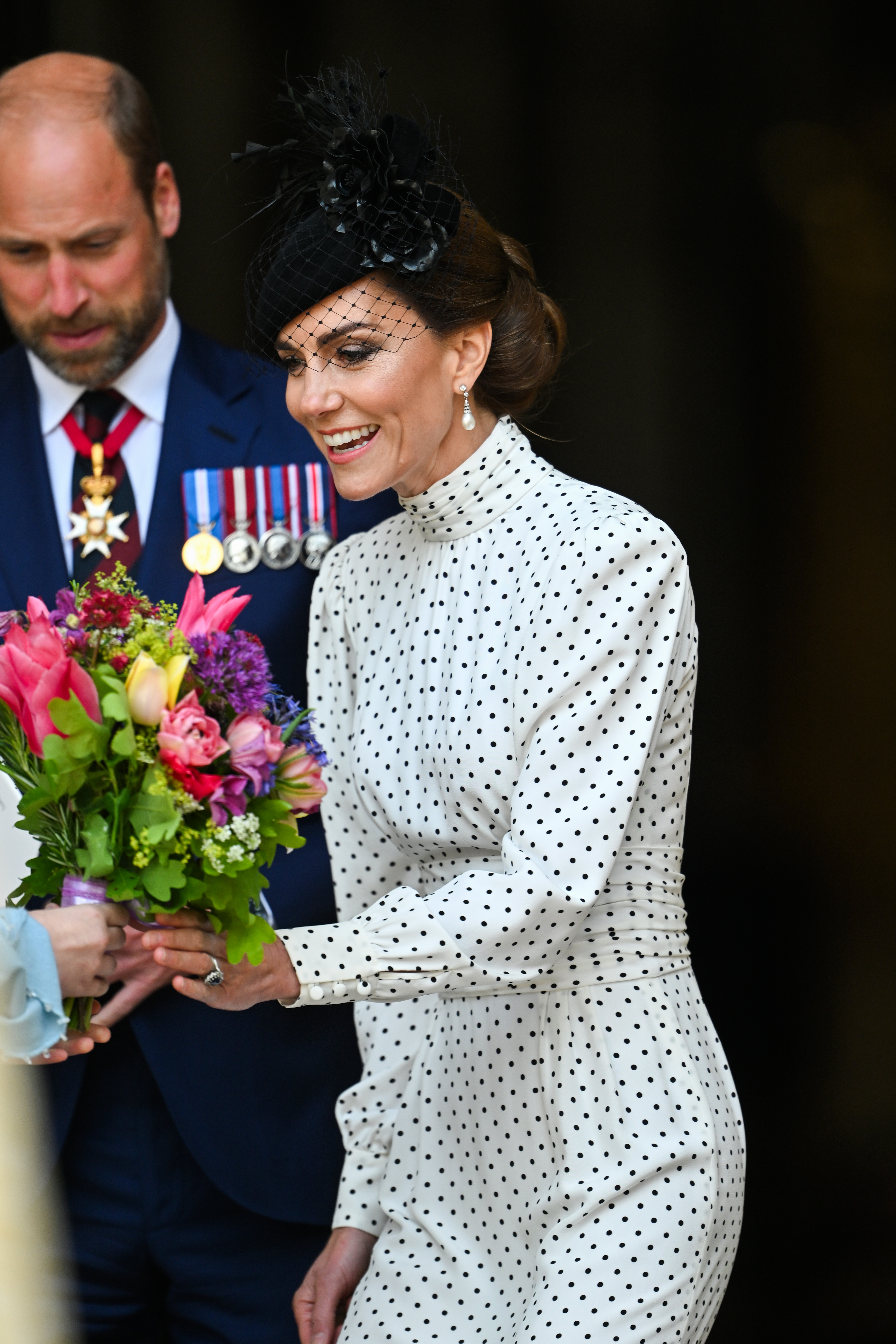 Prince William and Princess Catherine are pictured at the Thanksgiving Service to mark the 80th anniversary of VE Day at Westminster Abbey on May 8, 2025, in London, England | Source: Getty Images