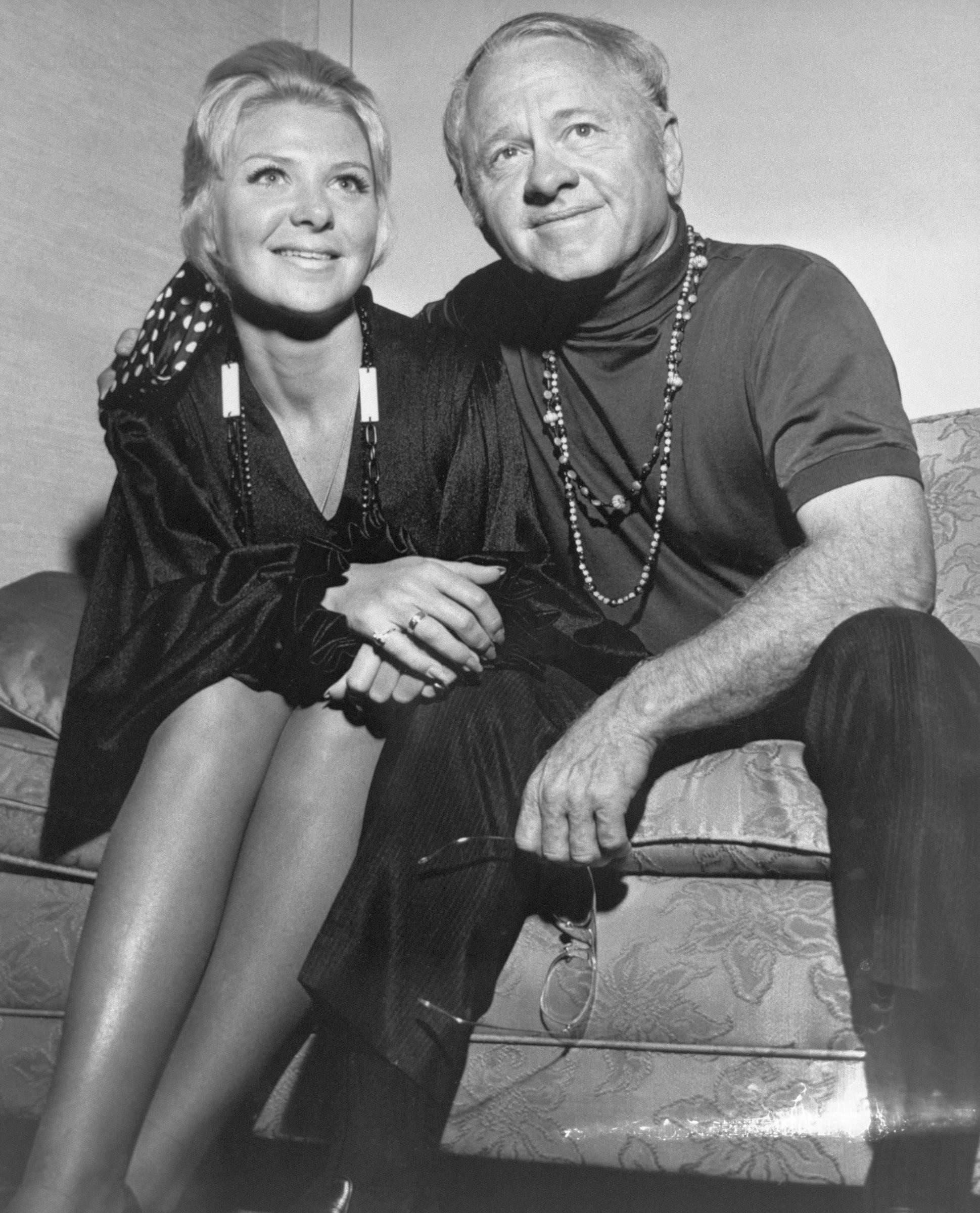 Carolyn Hockett and Mickey Rooney photographed in 1969. | Source: Getty Images