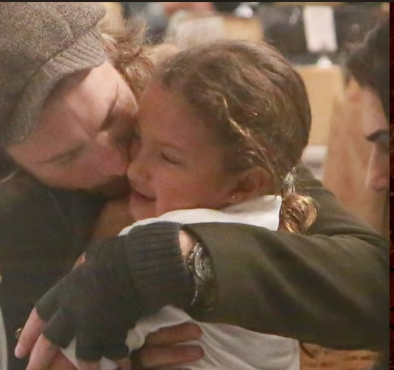Nahla Ariela with her dad Gabriel Aubry as seen in a video dated December 8, 2014