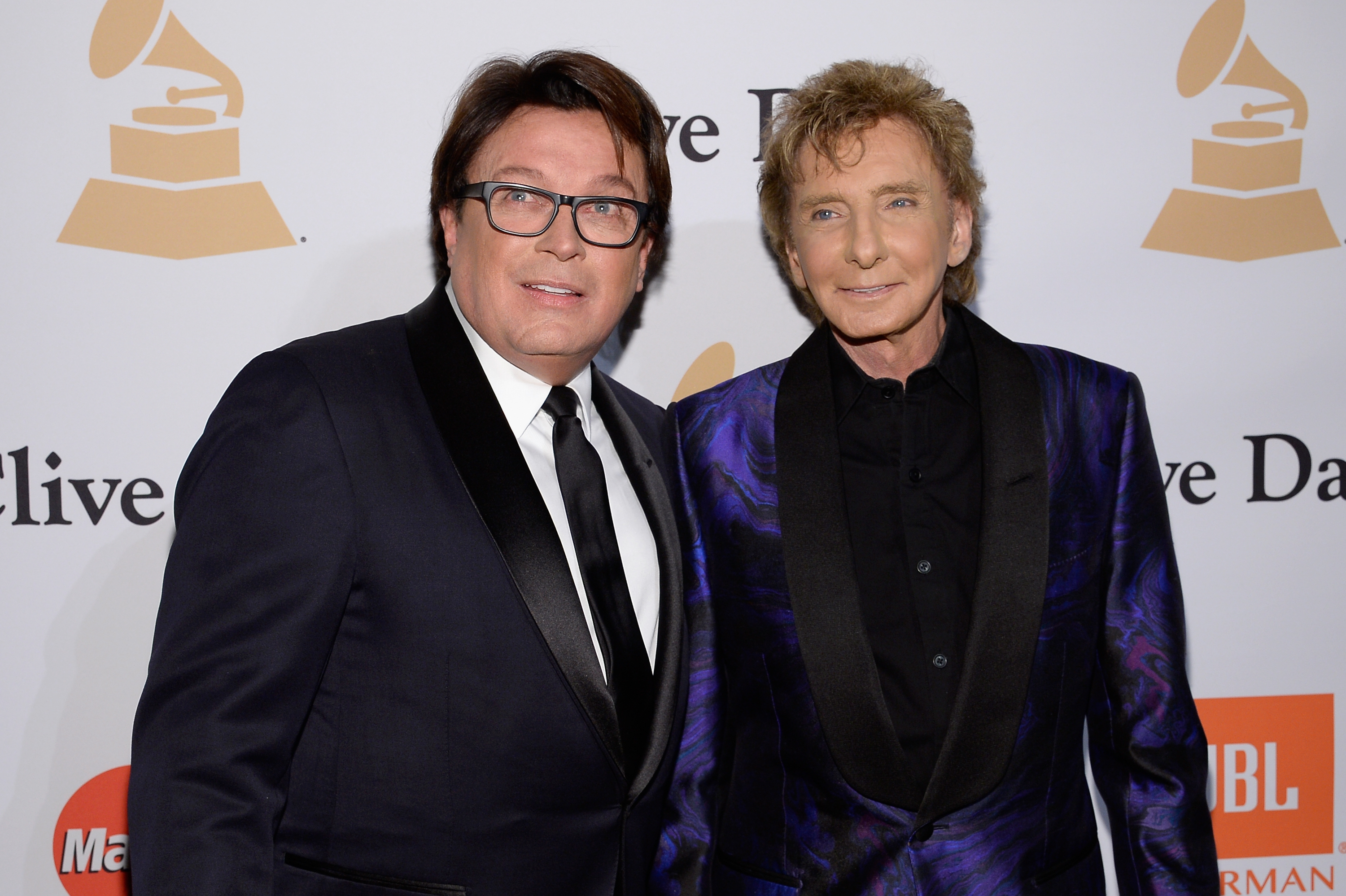 Garry Kief and Barry Manilow attend the 2016 Pre-GRAMMY Gala honoring Irving Azoff at The Beverly Hilton in  California on February 14. | Source: Getty Images