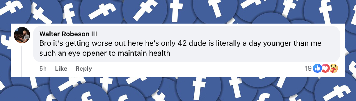 A netizen's comment on Donald Glover's health scare, posted on November 23, 2025 | Source: Facebook/TMZ