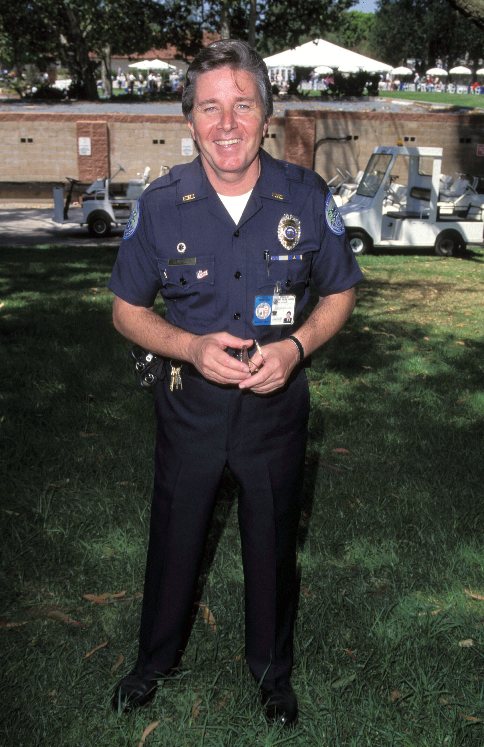 Bobby Sherman during the L.A.P.D. Celebrity Golf Tournament on May 18, 1996, at Rancho Park in Los Angeles, California. | Source: Getty Images