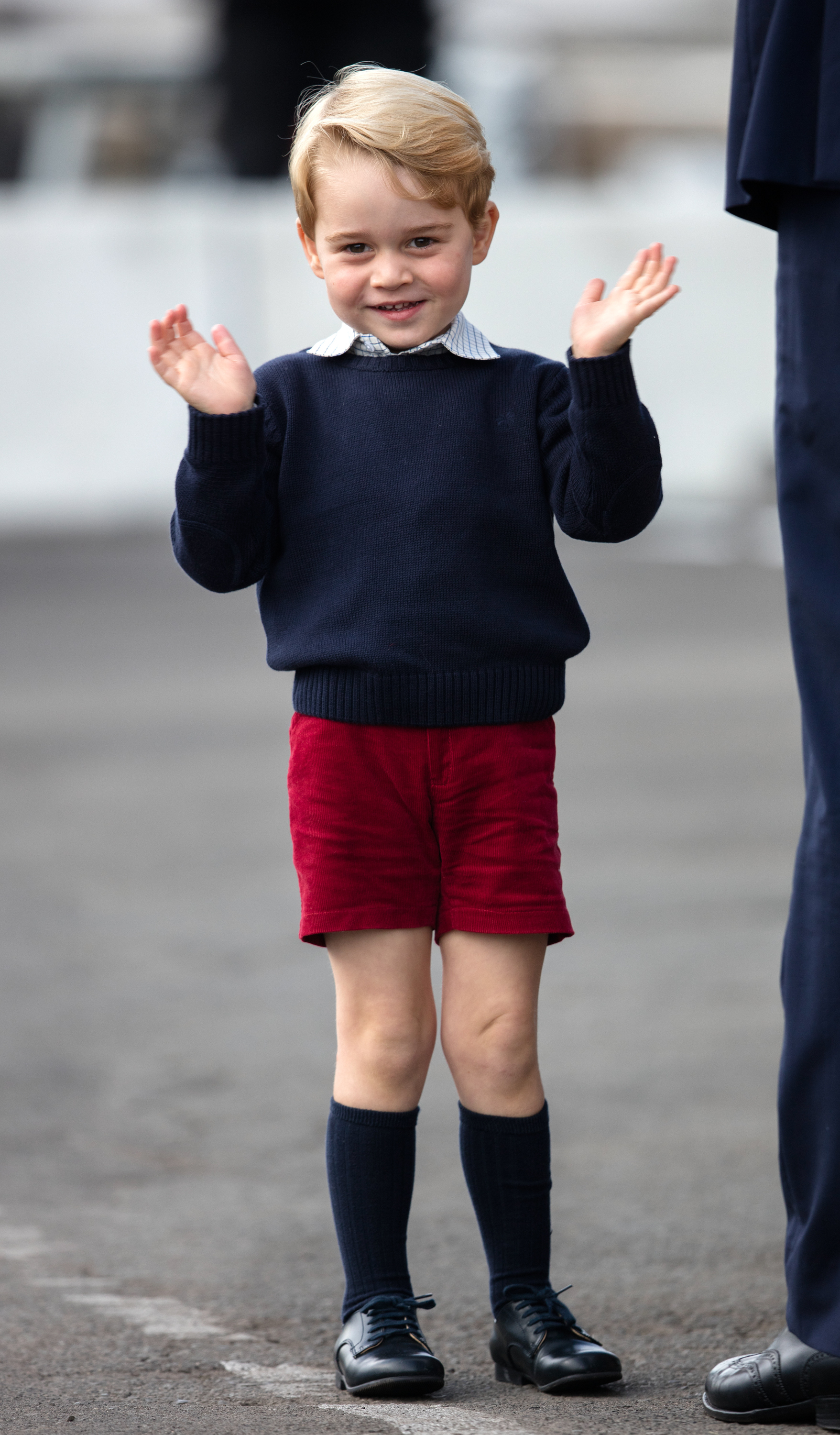 At 3, George waved as he departed Victoria at the end of William and Catherine’s royal tour of Canada on Oct. 1. By then, overseas appearances had become another visible marker of the young prince growing up in public.