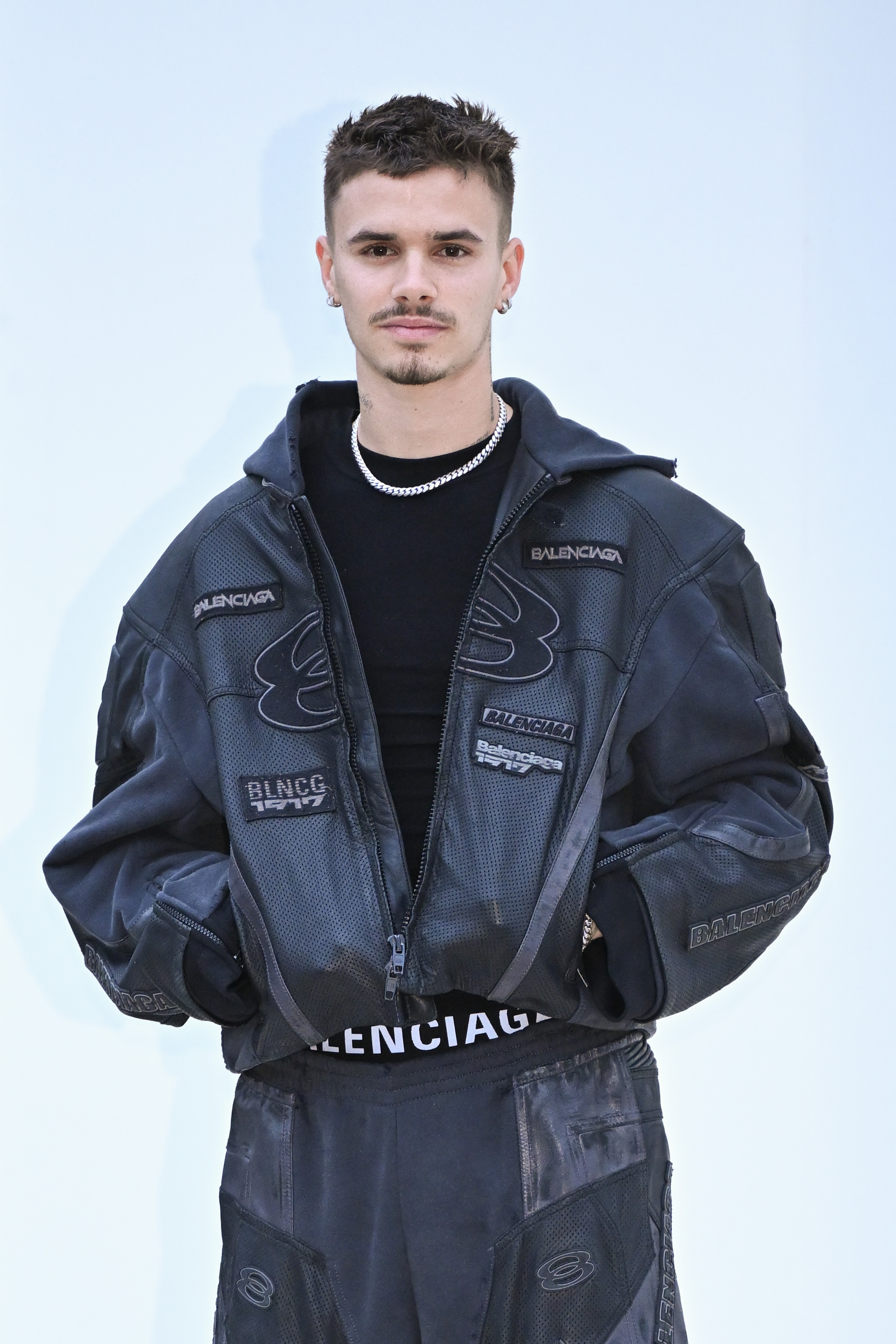 Romeo Beckham at the Balenciaga Womenswear Fall/Winter 2025-2026 show as part of Paris Fashion Week on March 9, 2025, in France. | Source: Getty Images