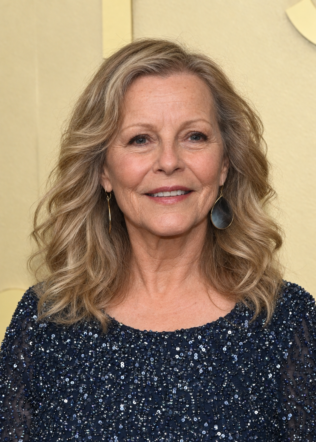 The AI version of her Emmys appearance undoes most of that list. Horizontal lines return to her forehead, skin texture becomes visible, and crow's-feet deepen at the outer corners of her eyes. | Source: ChatGPT