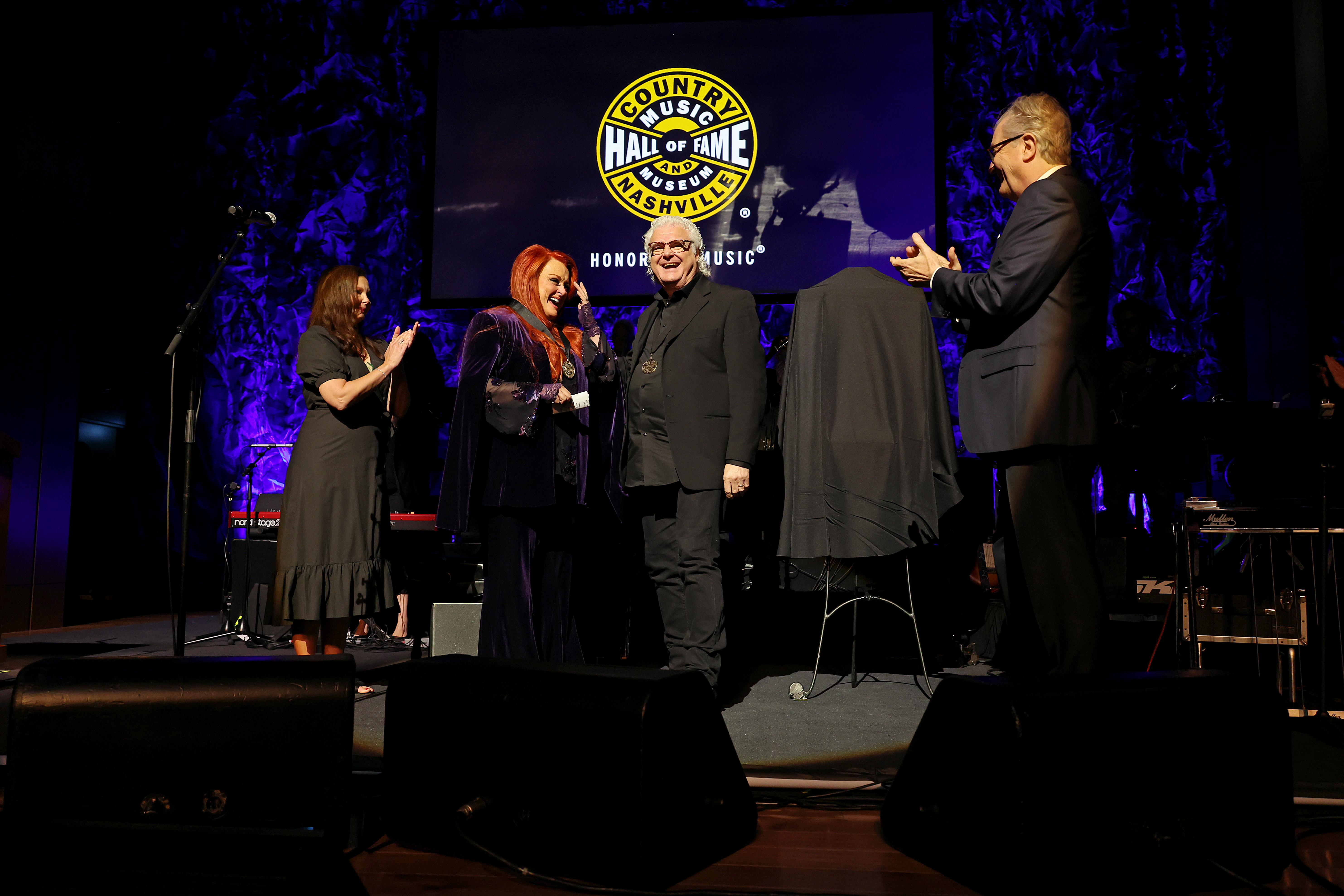 Ashley and Wynonna Judd join the Country Music Hall of Fame induction ceremony in Nashville on May 1, 2022. The sisters attended the tribute just one day after losing their mother, Naomi. | Source: Getty Images