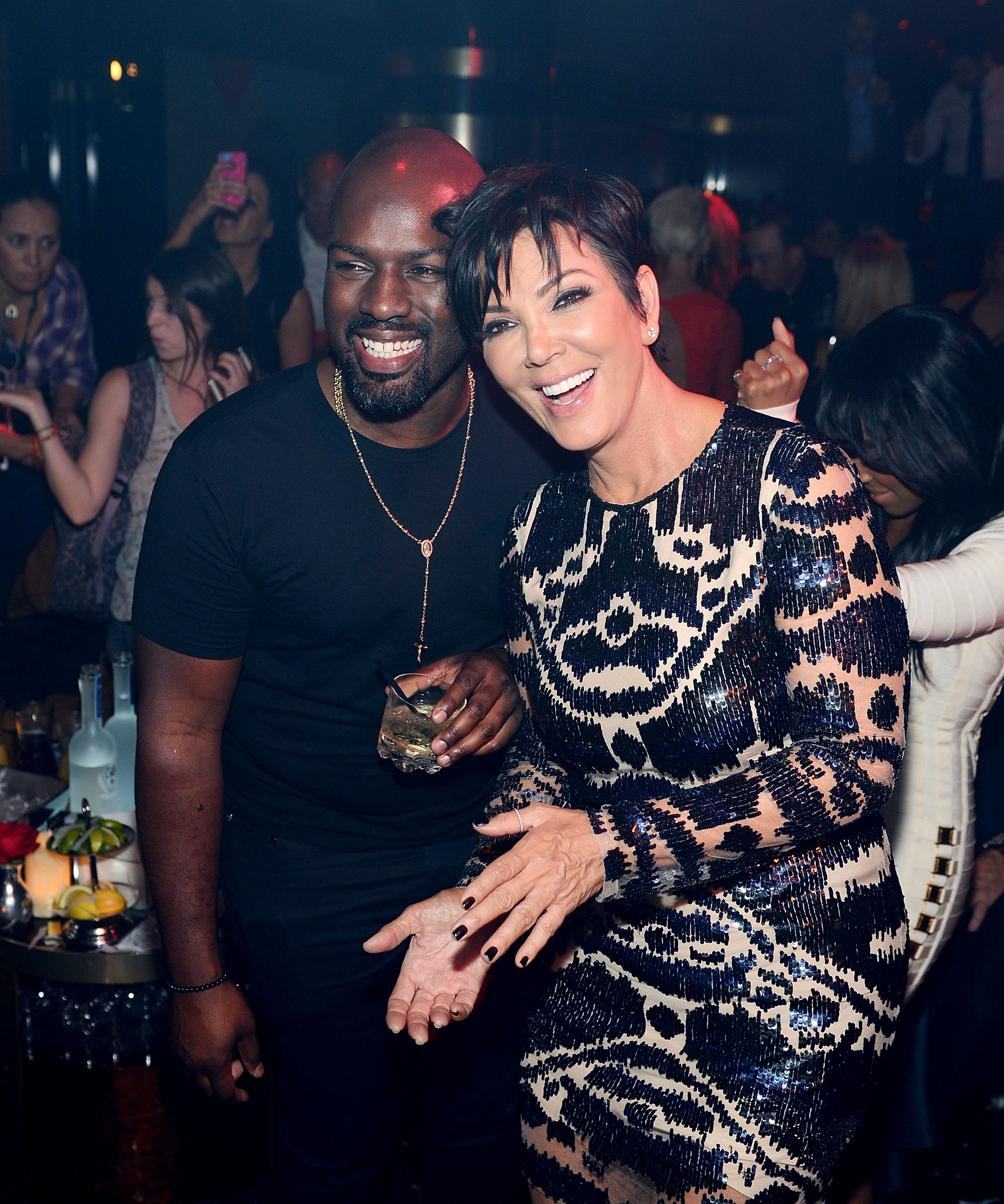 Corey Gamble and Kris Jenner at her birthday party at 1 OAK nightclub on November 7, 2014, in Las Vegas, Nevada. | Source: Getty Images
