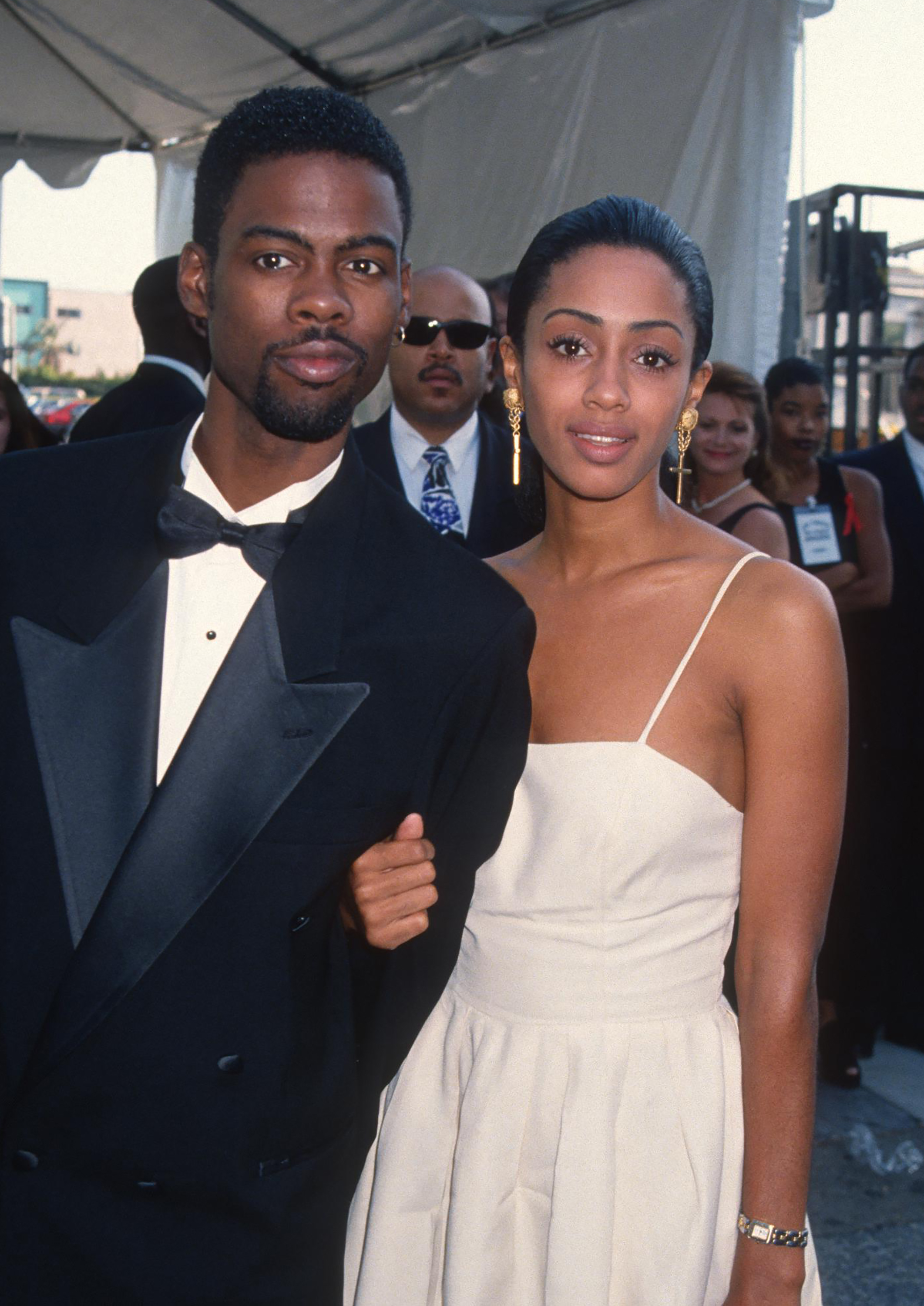 Chris Rock and Malaak Compton-Rock attend the third annual Jim Thorpe Pro-Sports Awards at the Wiltern Theater, Los Angeles, California, July 11, 1994. | Source: Getty Images