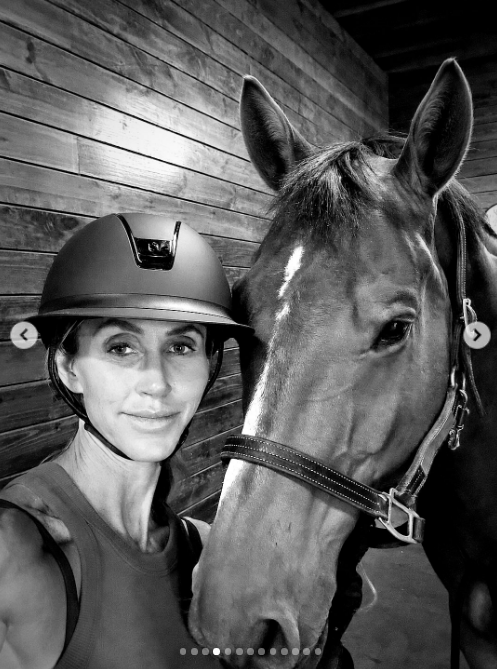 Lara Trump with a horse in one of the photos from her summer image dump on August 5, 2026. | Source: Instagram/laraleatrump