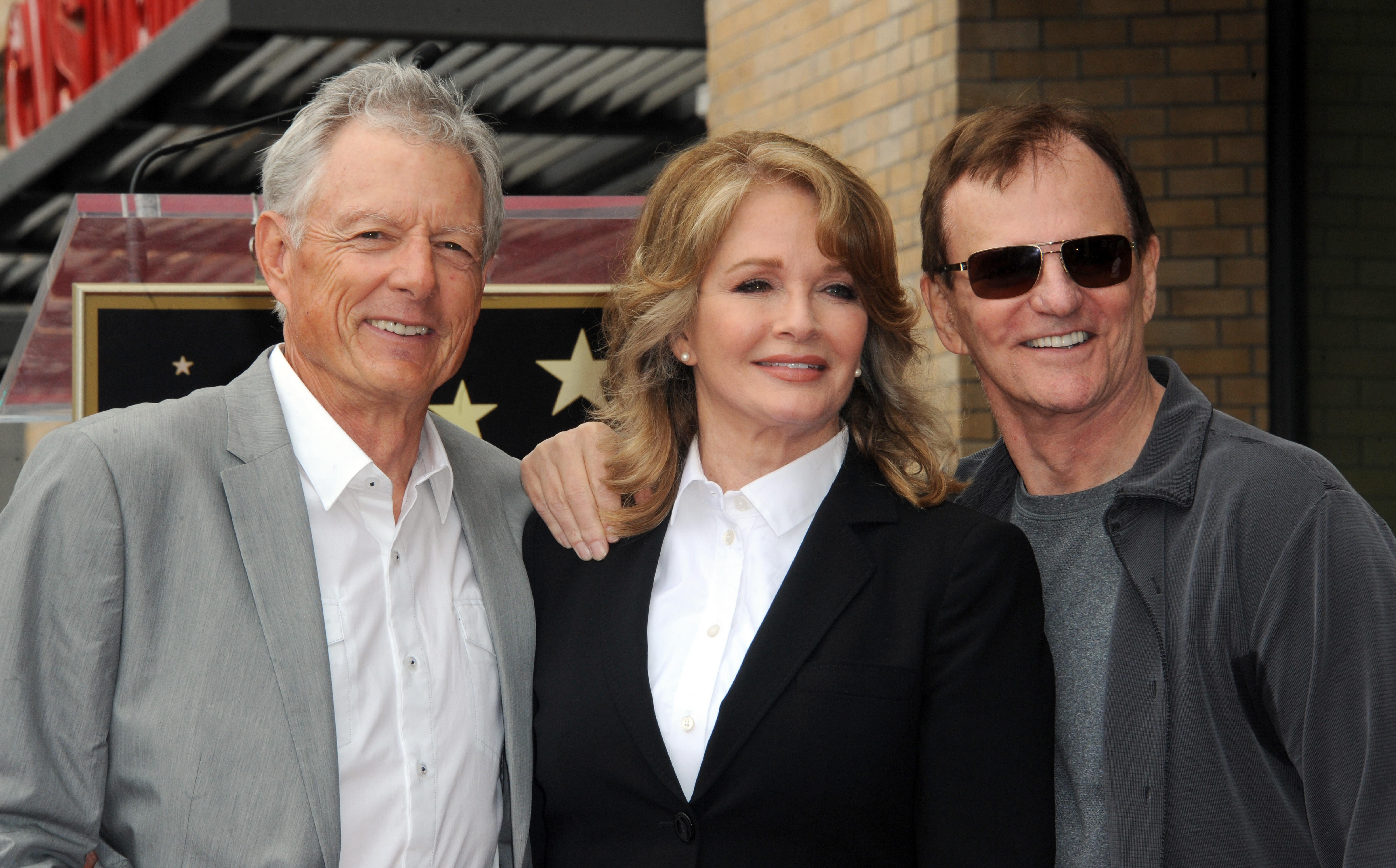Wayne Northrop, Deidre Hall, and Josh Taylor at Hall's Star on the Hollywood Walk of Fame ceremony on May 19, 2016, in Hollywood, California. | Source: Getty Images