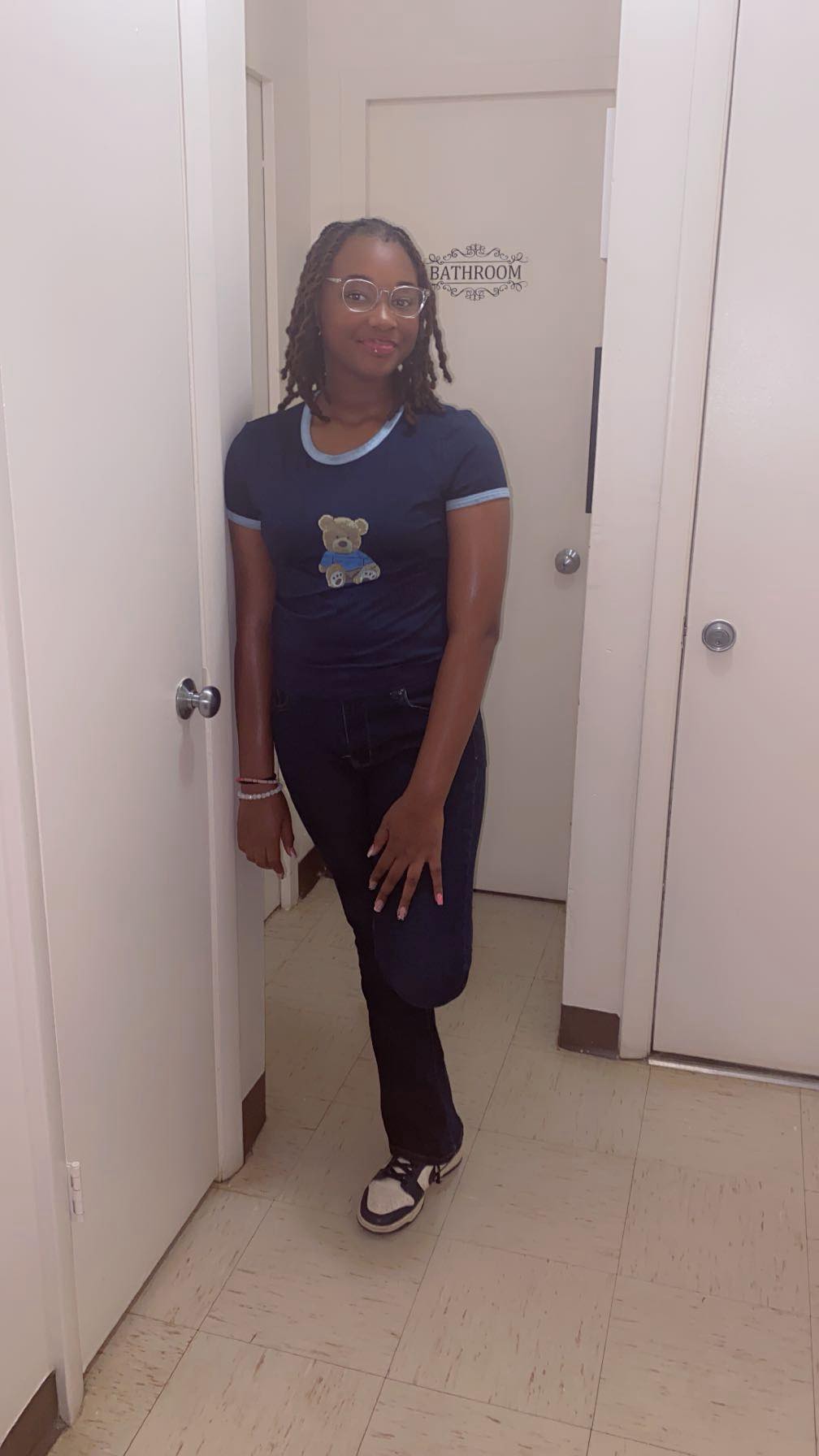 Jada West posing for a photo, posted on October 19, 2025. | Source: Facebook/McClendon Rashunda