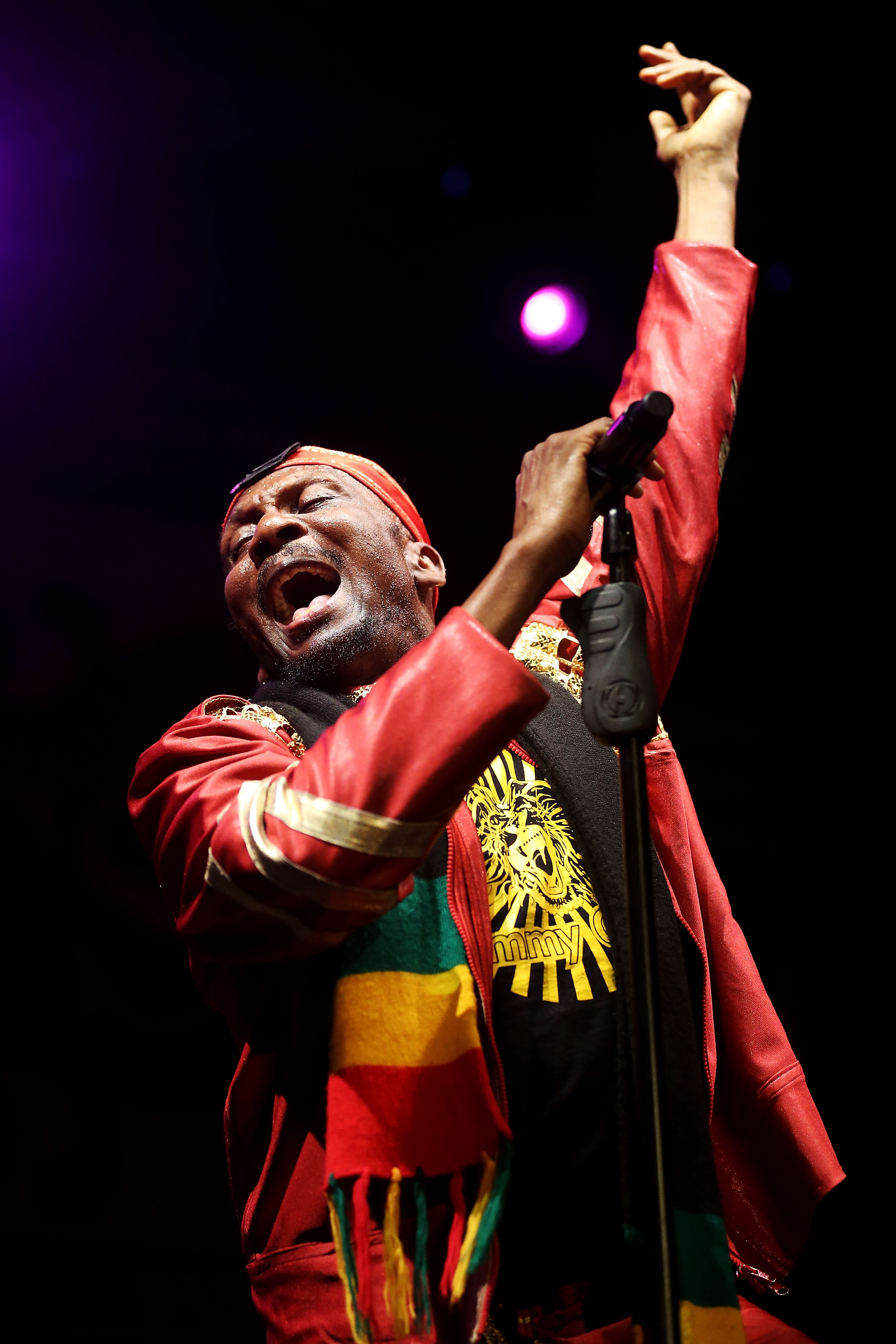 Jimmy Cliff performs on stage during the Timbre Rock & Roots Festival in Singapore on March 22, 2013 | Source: Getty Images