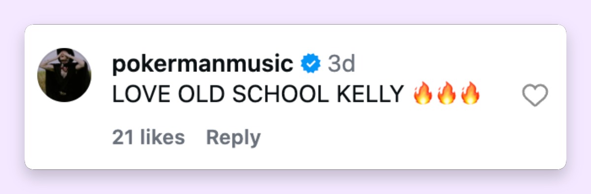 Two themes ran through the fan reactions on Instagram. Some people saw Kelly's mother, Sharon Osbourne, in the new look. Others saw a return to the Kelly they remembered. | Source: Instagram/enews