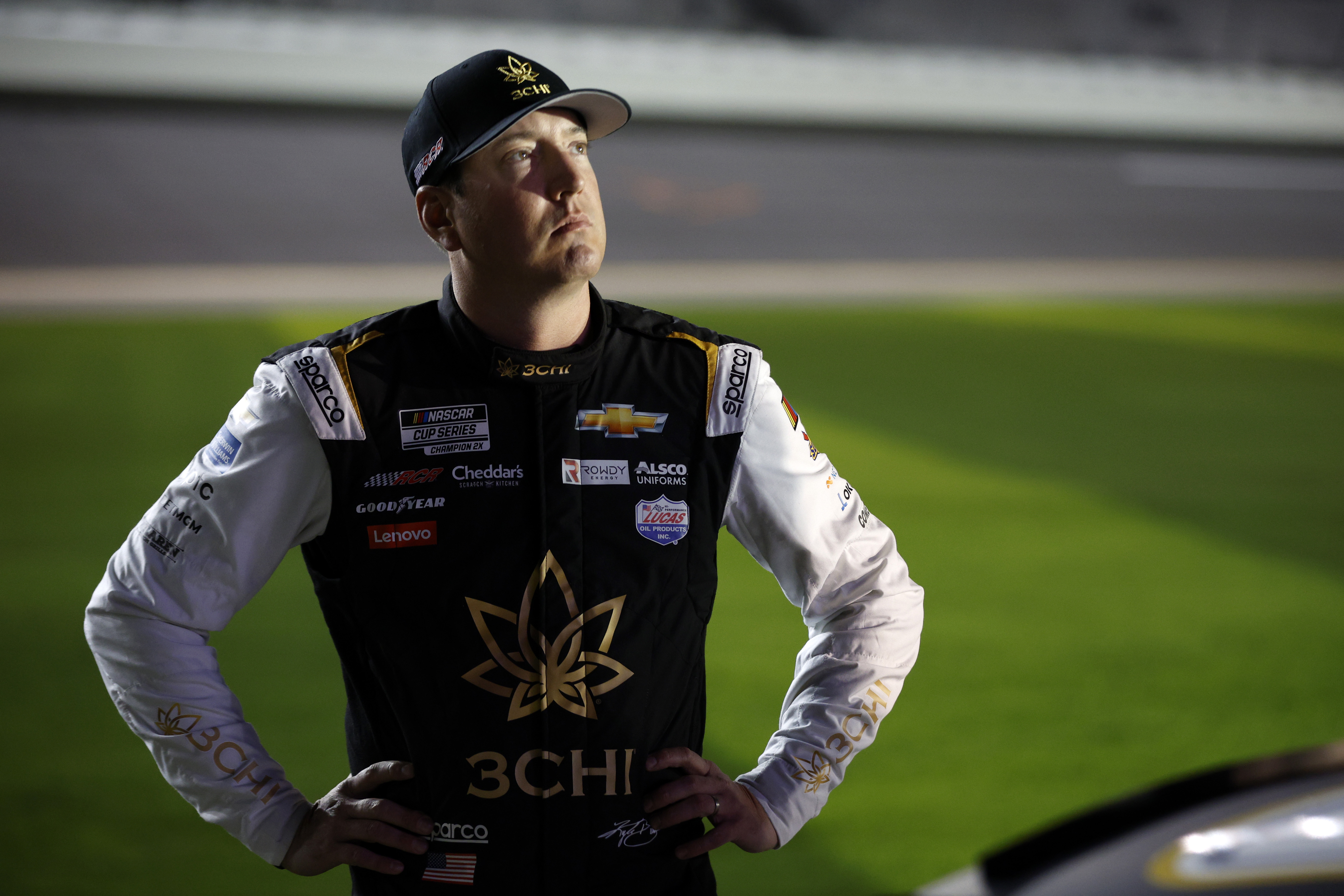 Kyle Busch looks on at the NASCAR Cup Series 65th Annual Daytona 500 in Daytona Beach, Florida on February 15, 2023. | Source: Getty Images