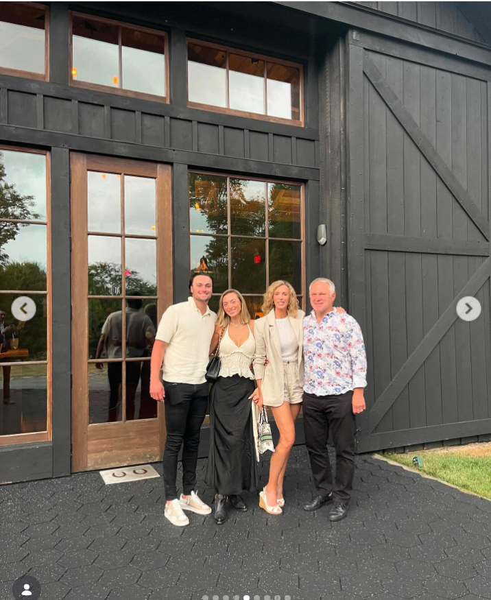 Claude Lemieux and his wife, Deborah, pose with their daughter, Claudia Lemieux Bishop, and son-in-law, Hunter Bishop, during a family getaway. | Source: Instagram/hunterbishop04