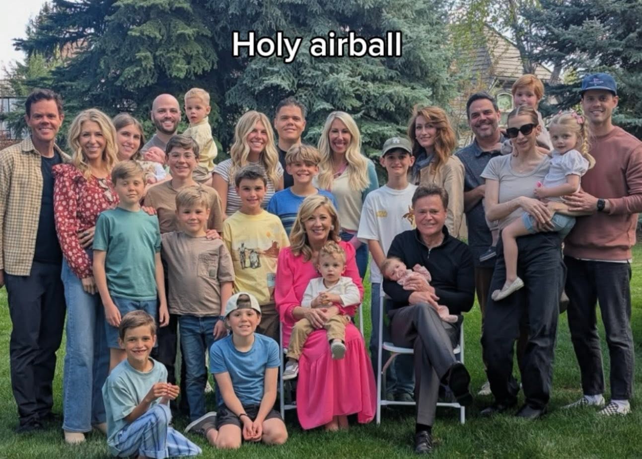 Donny shared this rare multigenerational family photograph on June 19, 2025, giving followers an extraordinary glimpse of the family he and Debbie have built together. Nearly five decades after their 1978 wedding, the couple's story has grown to include five sons, their spouses, and a new generation of Osmonds. | Facebook/Donny Osmond