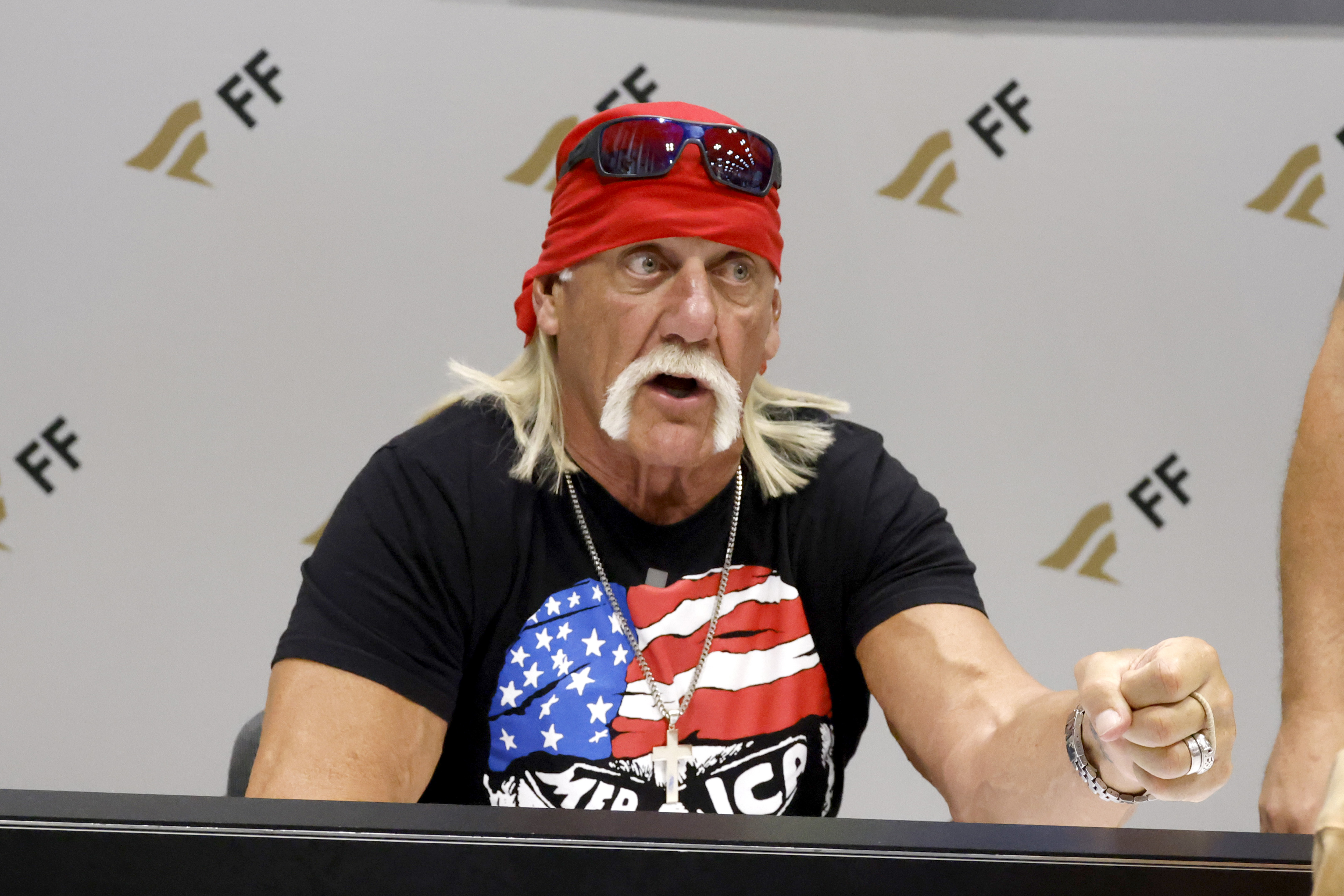 Hulk Hogan attends Fanatics Fest NYC in 2024, before his daughter Brooke later revealed why she chose to honor him privately, saying he hated the morbidity of funerals and "didn’t want one." | Source: Getty Images