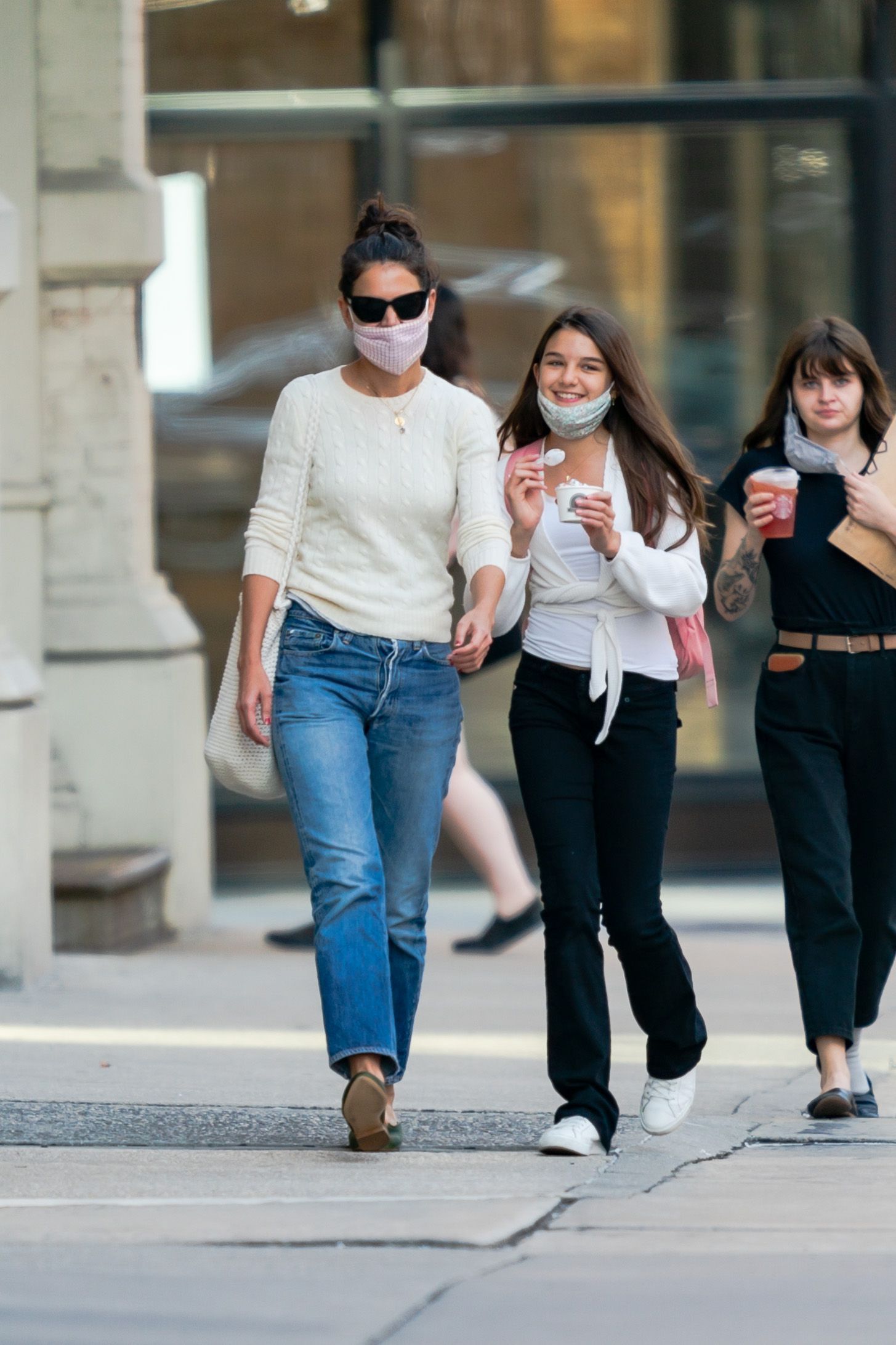 As she got older, Suri continued to be photographed around New York, where she was raised primarily by Katie Holmes. | Source: Getty Images