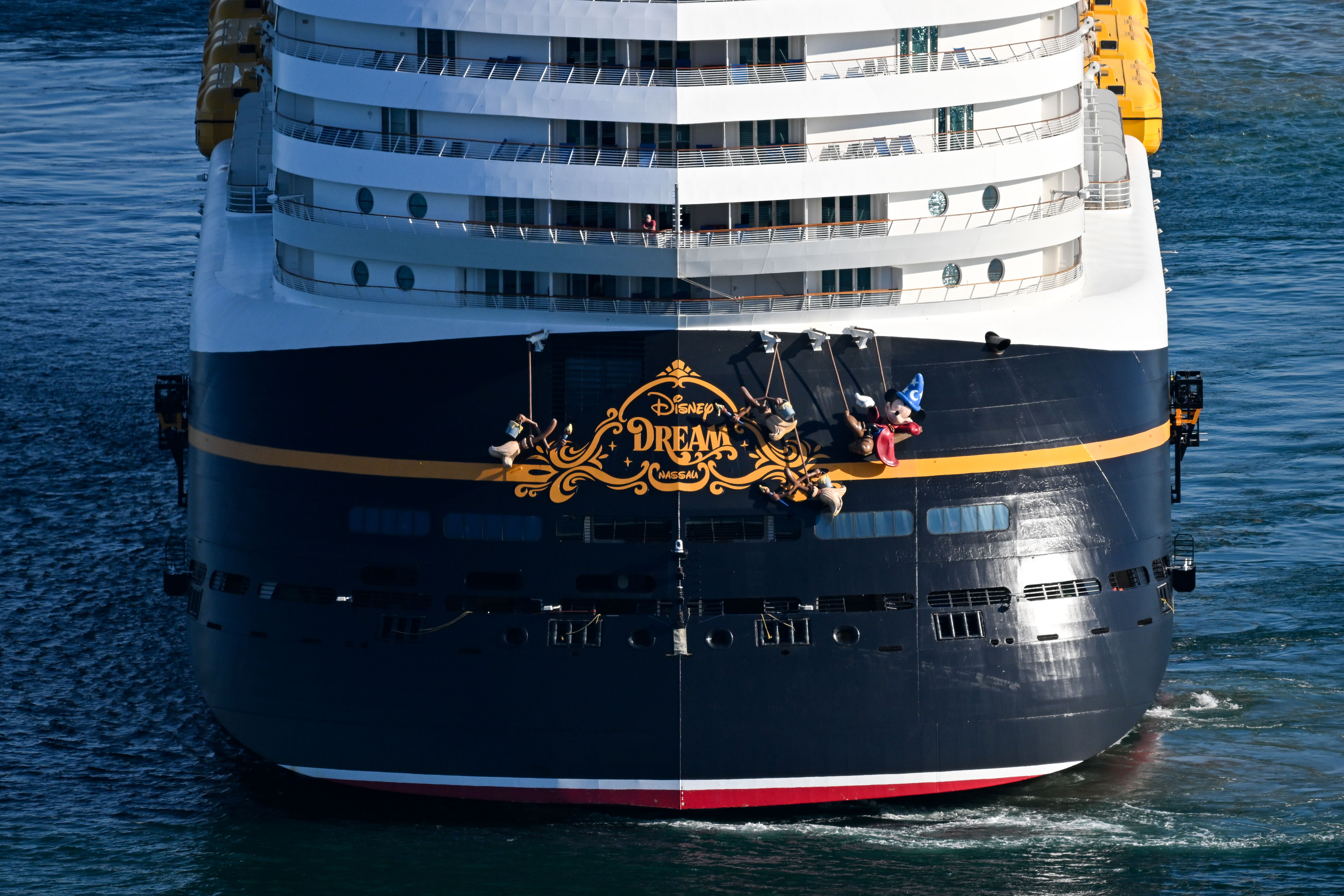 A view of the Disney Dream cruise ship in Portland on September 13, 2024. | Source: Getty Images