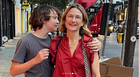 Sarah Williams with one of her sons from a post dated August 10, 2022. | Source: Instagram/joelmchale