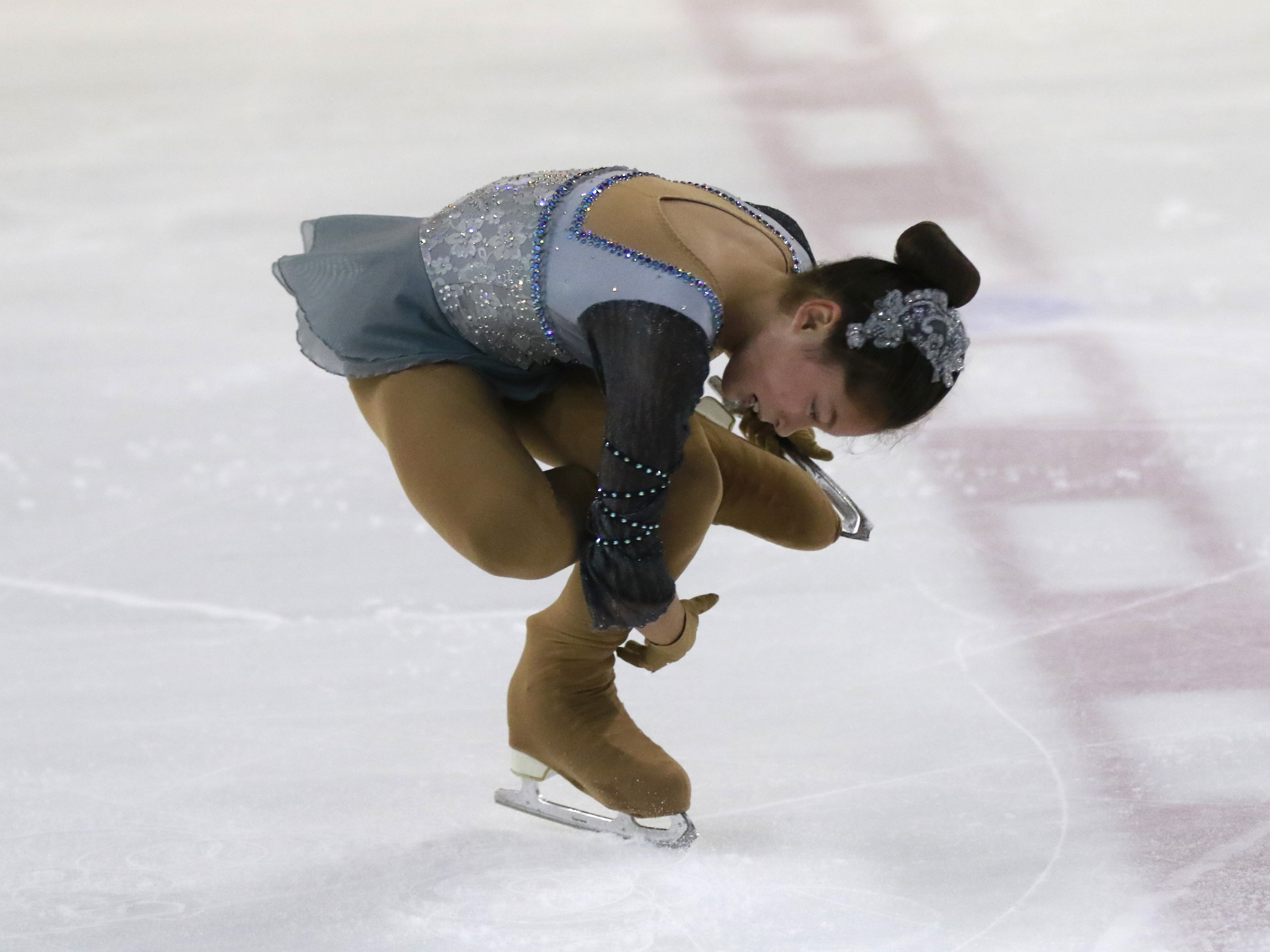 Alysa Liu during the Asian Open Figure Skating Trophy on August 2, 2017 | Source: Getty Images