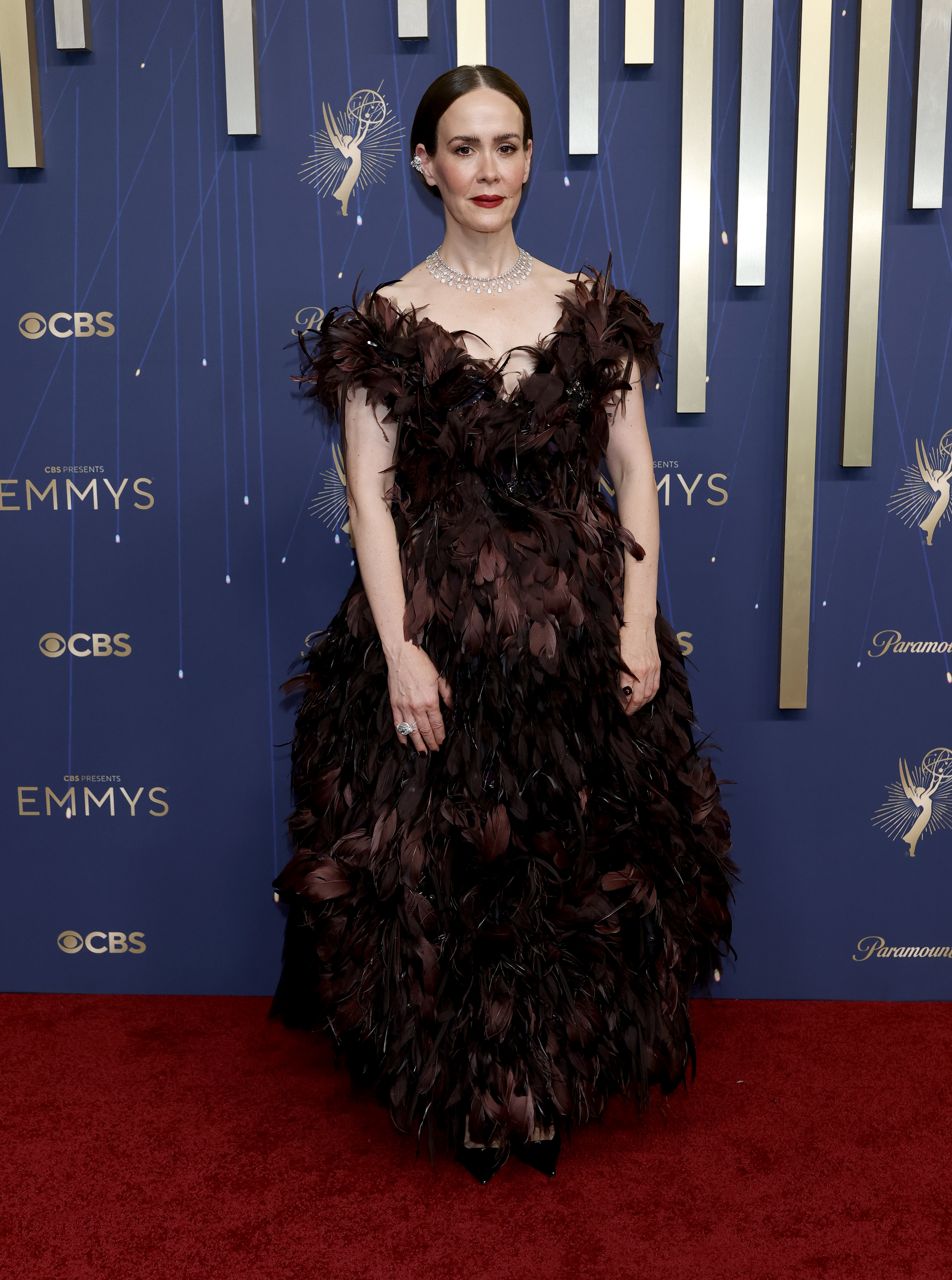 Sarah Paulson attends the 77th Primetime Emmy Awards at Peacock Theater on September 14, 2025 | Source: Getty Images