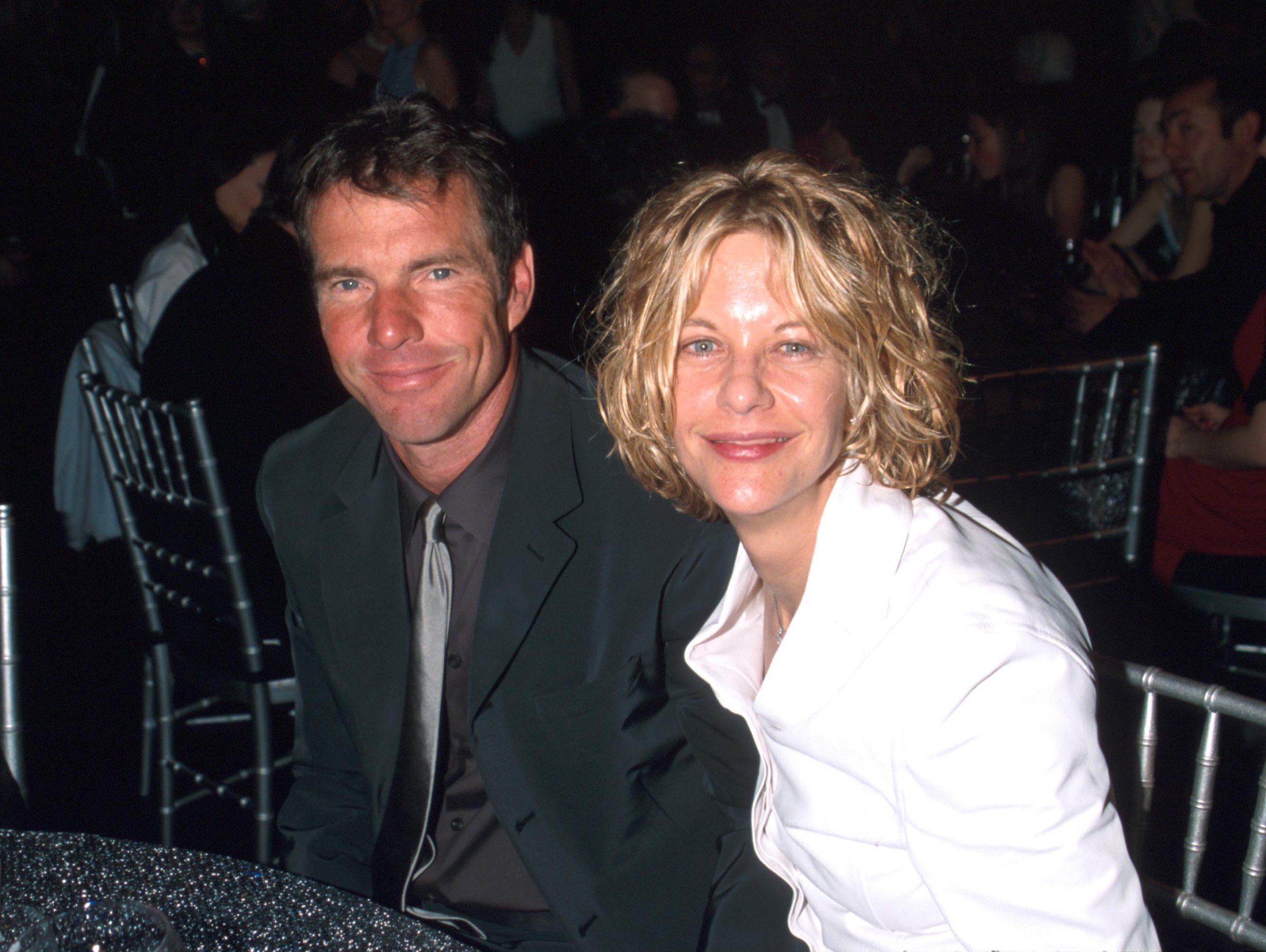 Dennis Quaid and Meg Ryan during Elton John Named the 2000 MusiCares Person of the Year by the Grammy Awards at the Fox Studios in New York. | Source: Getty Images