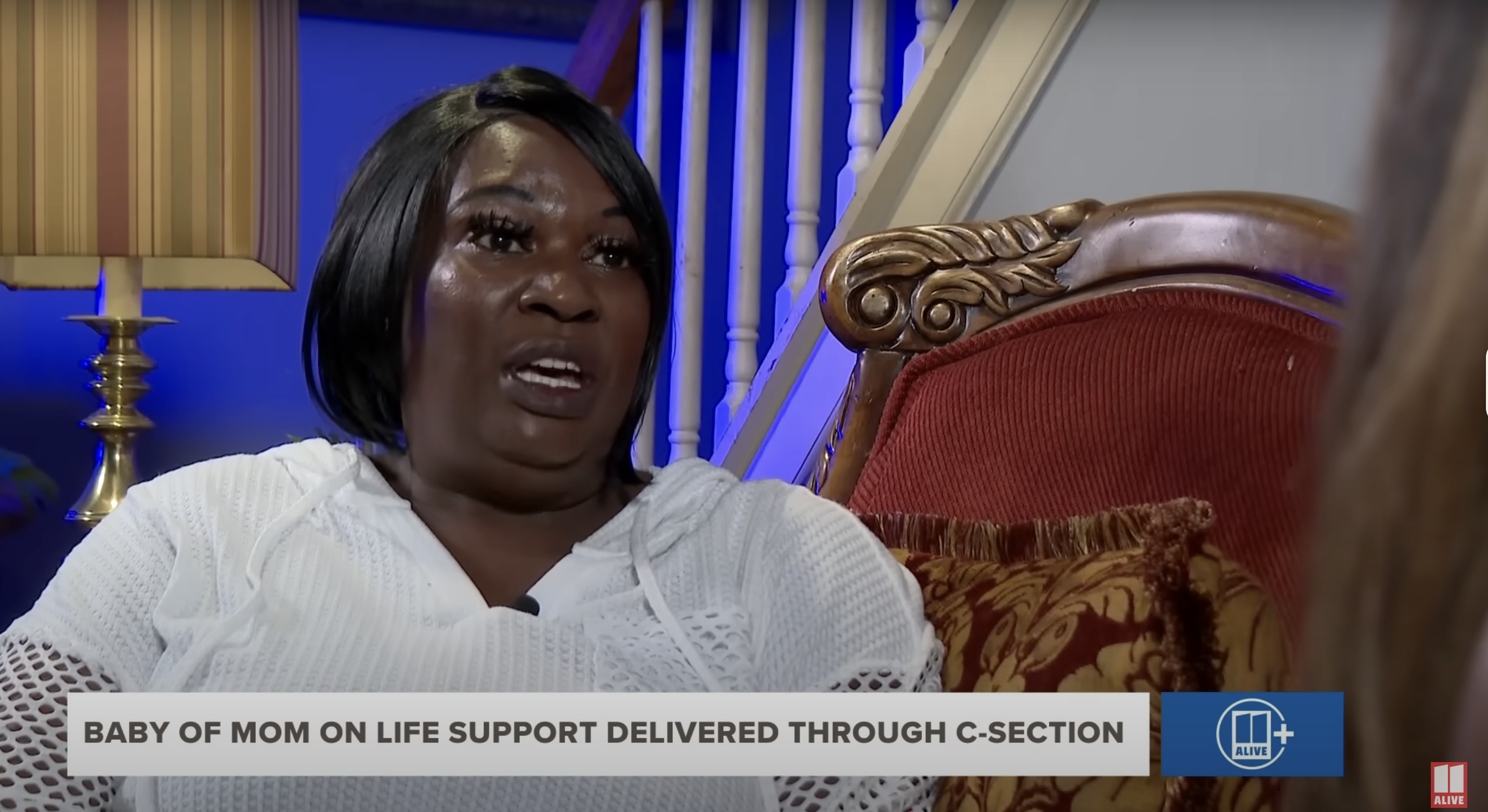 Adriana Smith's mom, April Newkirk, explains what her daughter went through, as seen in a video interview dated June 17, 2025 | Source: YouTube/11Alive