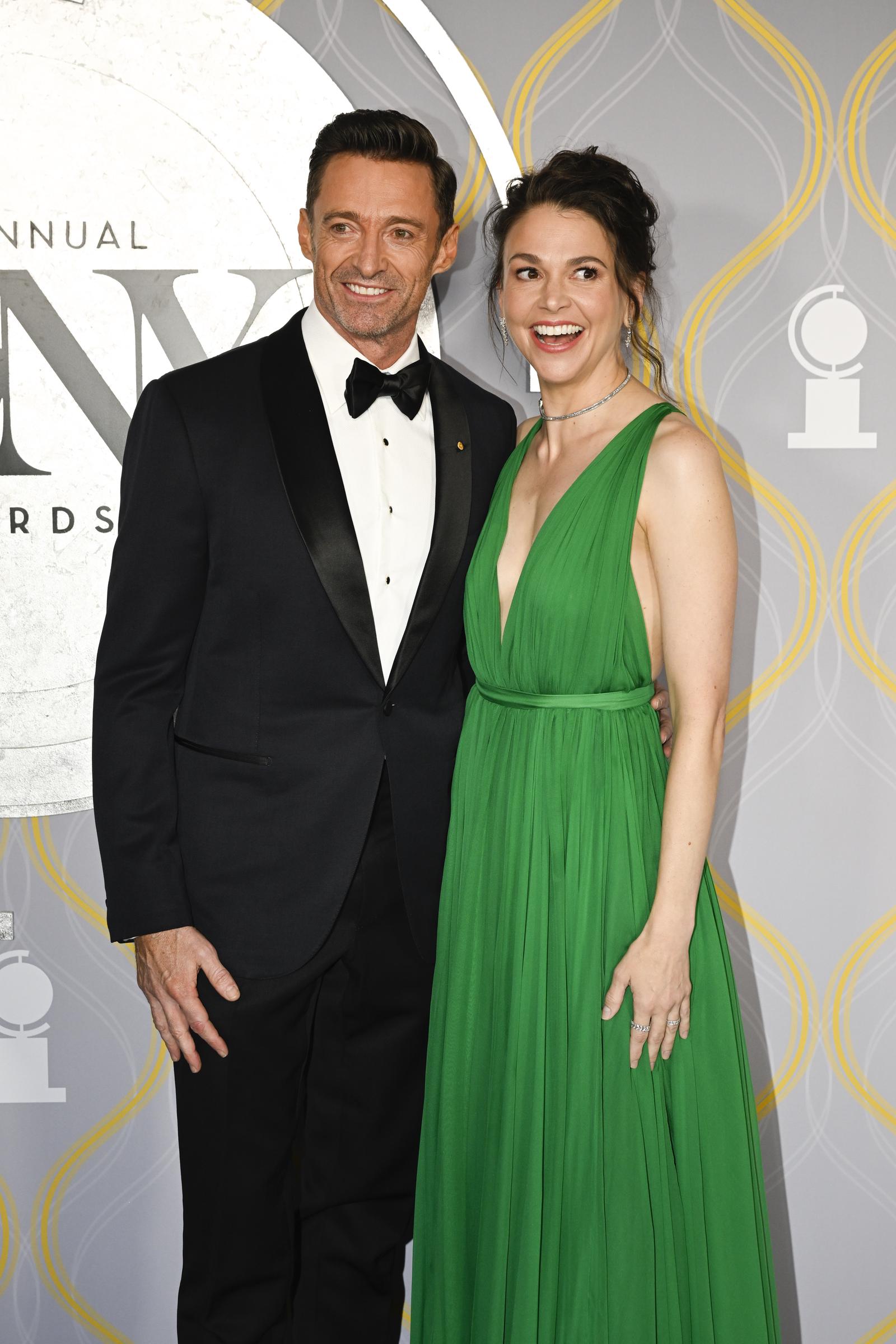 Hugh Jackman and Sutton Foster at the 75th Annual Tony Awards on June 12, 2022. | Source: Getty Images