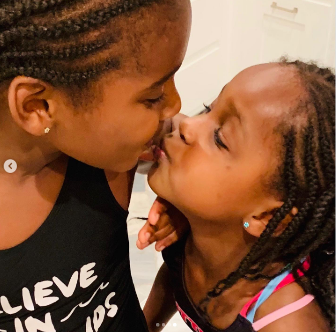 The affection between the sisters can be seen in the few posts that Charlize Theron has of them. This photo appeared on a post from September 2020, commemorating National Daughters' Day. | Source: Instagram/charlizeafrica