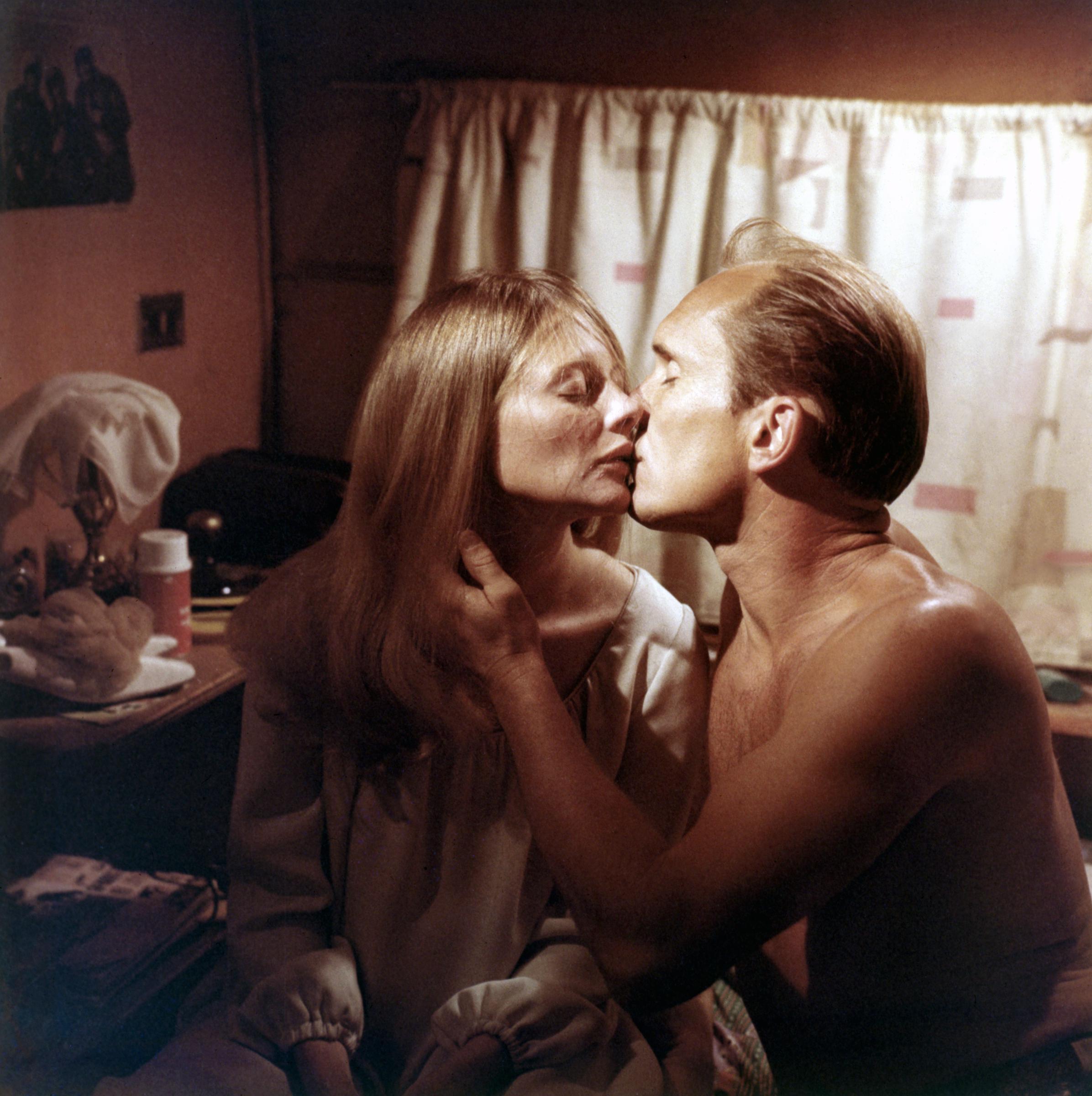 Shirley Knight and Robert Duvall on the set of "The Rain People" in 1969. | Source: Getty Images