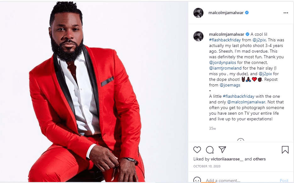 Picture of Malcolm-Jamal Warner on Instagram | Photo: Instagram/malcolmjamalwar