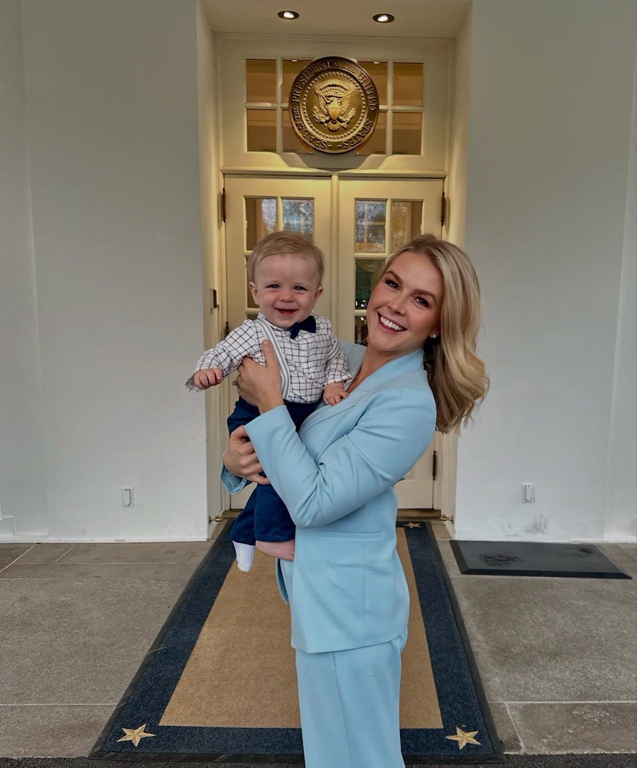 Niko was born in July 2024, shortly before Leavitt returned to the campaign trail after just a few days of maternity leave. That early balancing act foreshadowed the pressures she would later describe while serving as White House press secretary. | Source: Instagram/karolineleavitt
