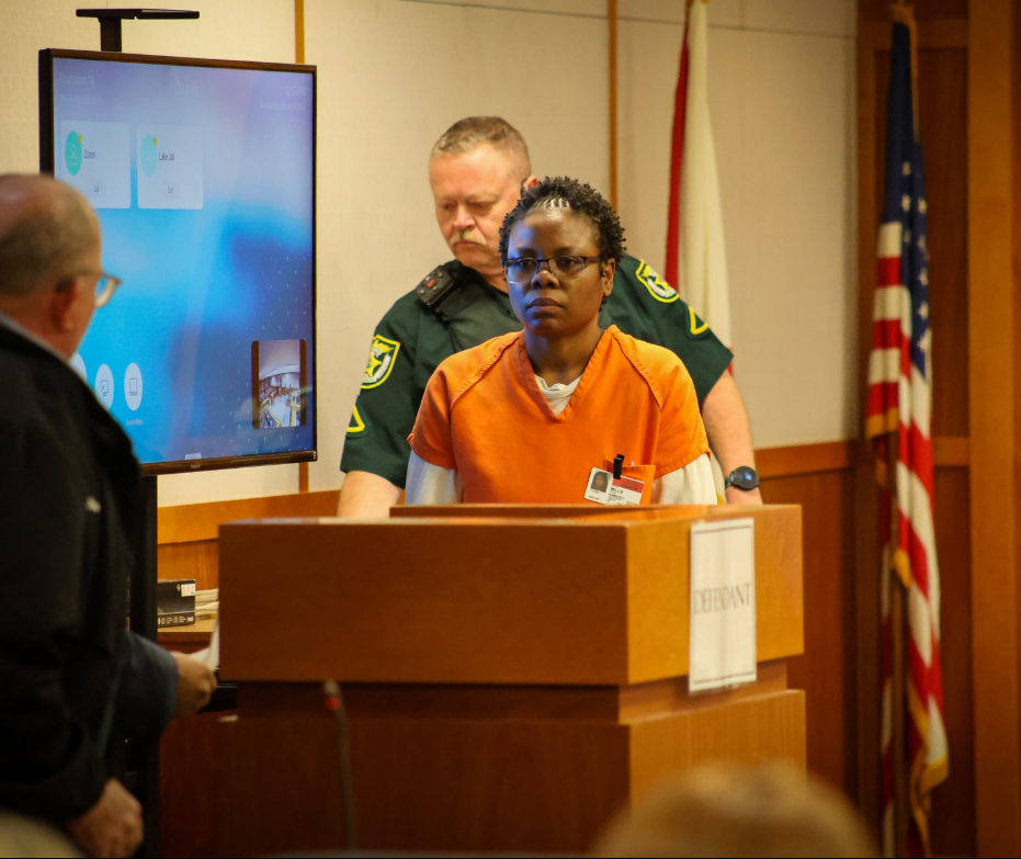 Kimberley Leonie Mills in court, from a post dated January 14, 2026. | Source: Facebook/FifthJudicialCircuitStateAttorney'sOffice