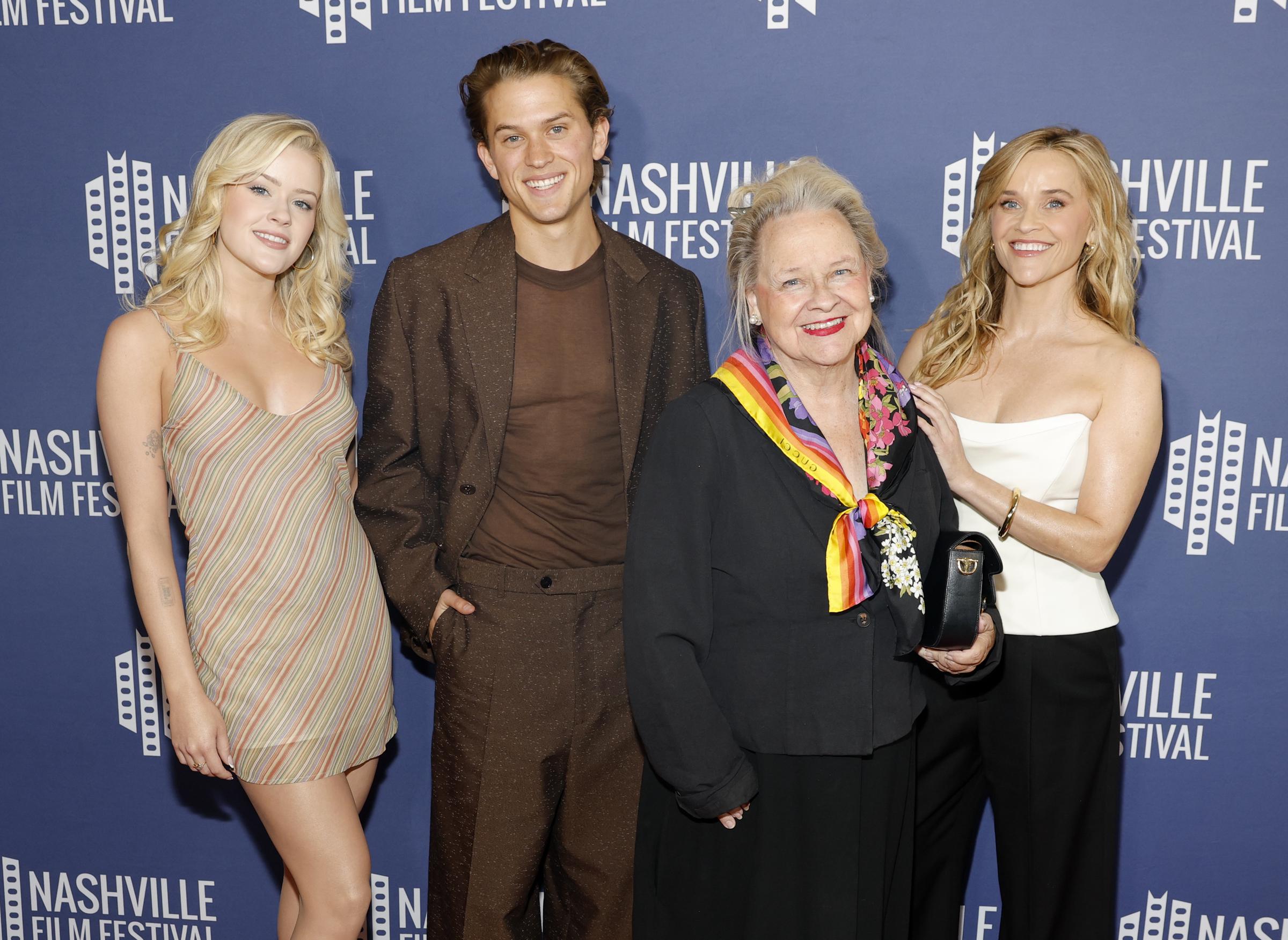This time, the family was there for Deacon's milestone. Ava, Betty, and Reese gathered around him at the "Brother Save Us" world premiere, turning his first feature-film red carpet into a multigenerational family moment.