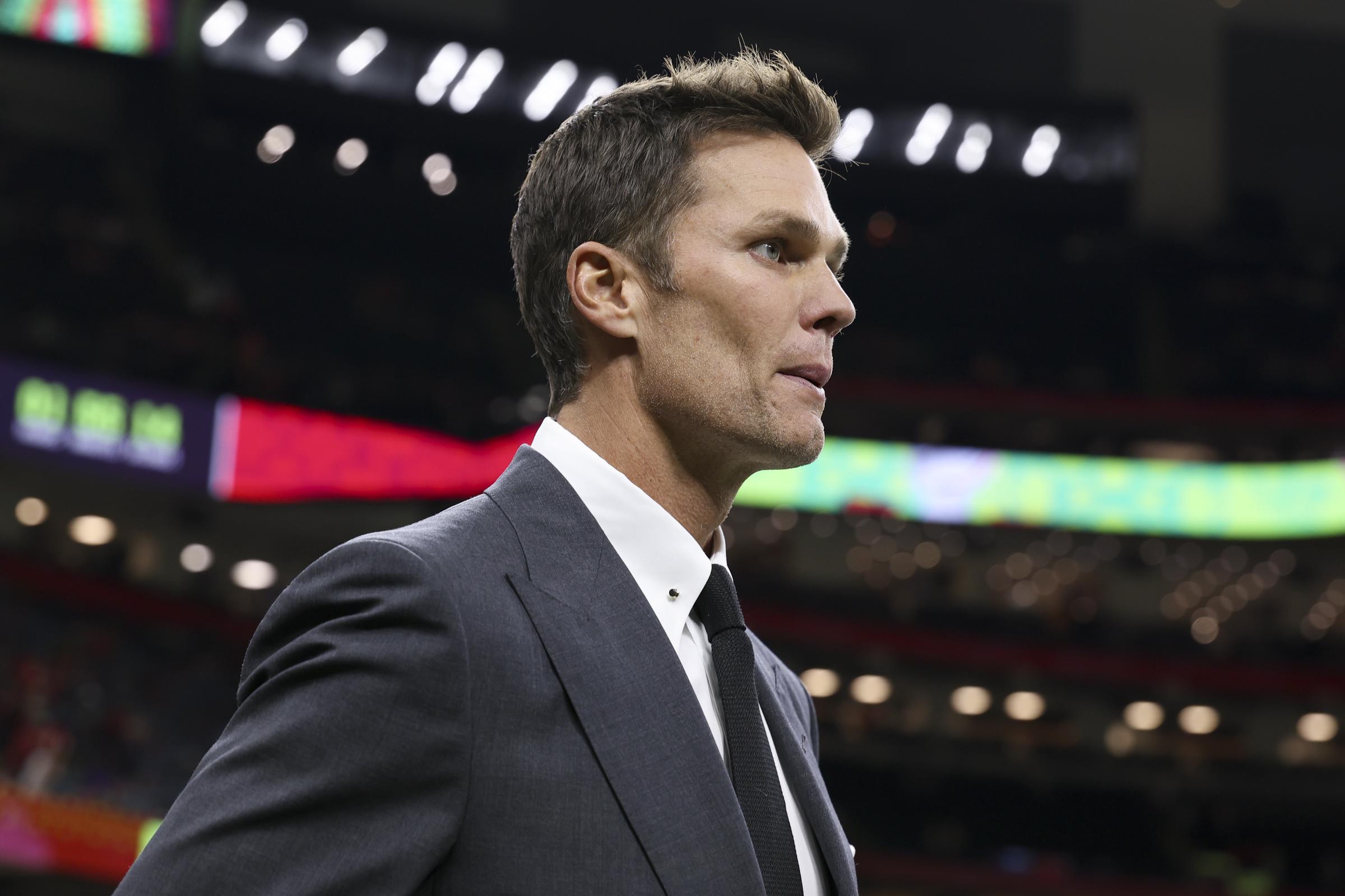 Tom Brady before Super Bowl LIX in New Orleans on February 9, 2025 | Source: Getty Images