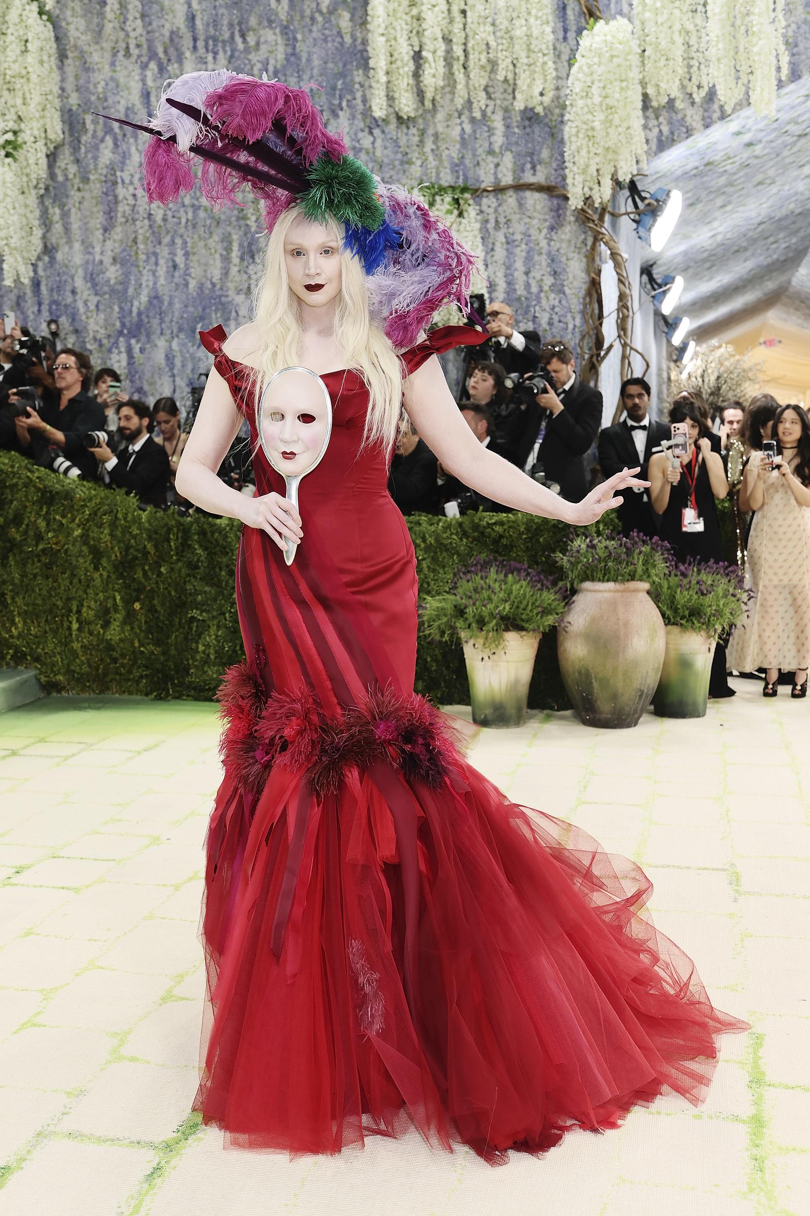 Gwendoline Christie attends the Met Gala celebrating "Costume Art" at The Metropolitan Museum of Art on May 4, 2026, in New York City | Source: Getty Images