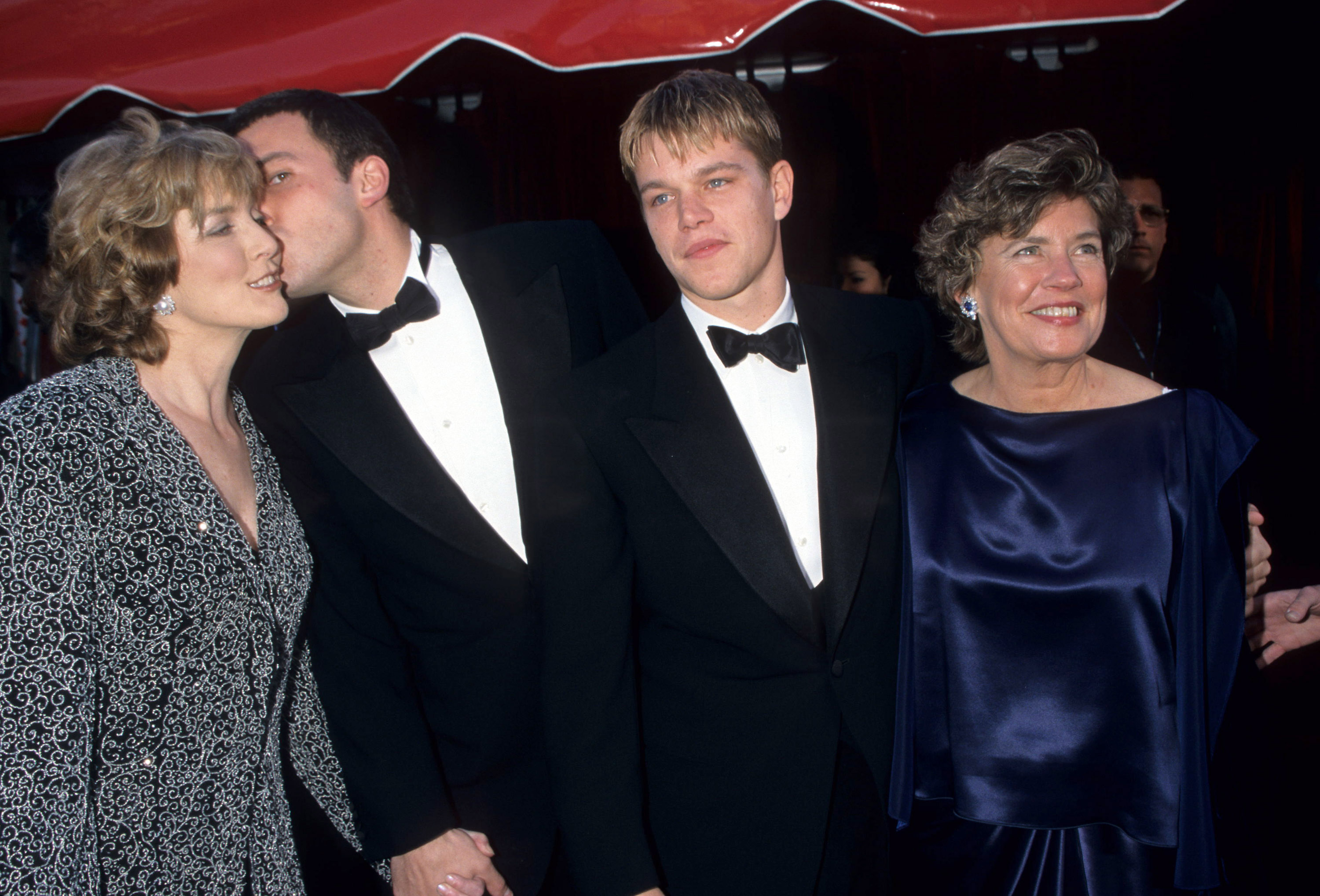 Ben brought Chris as his date to the 1998 Academy Awards, where he and Matt Damon won Best Original Screenplay for "Good Will Hunting." He later said sharing that triumph with their mothers felt like the most natural choice. | Source: Getty Images
