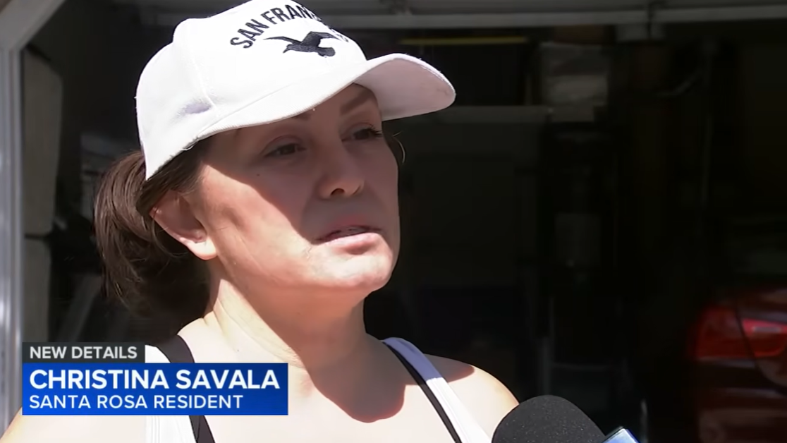 Christina Savala described the intense police presence and neighborhood lockdown during the search for the suspect, as posted on August 12, 2025 | Source: YouTube/abc7news