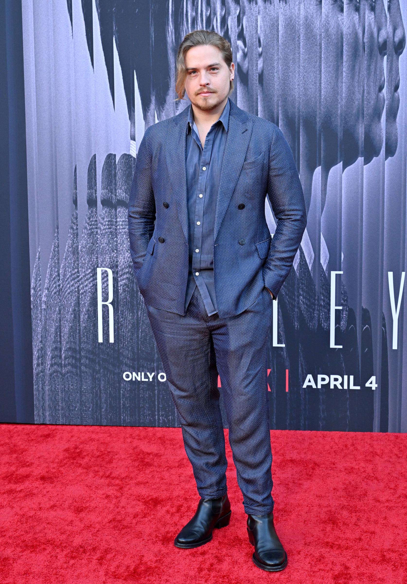 Dylan Sprouse at the Los Angeles premiere of "Ripley" in California on April 3, 2024. | Source: Getty Images