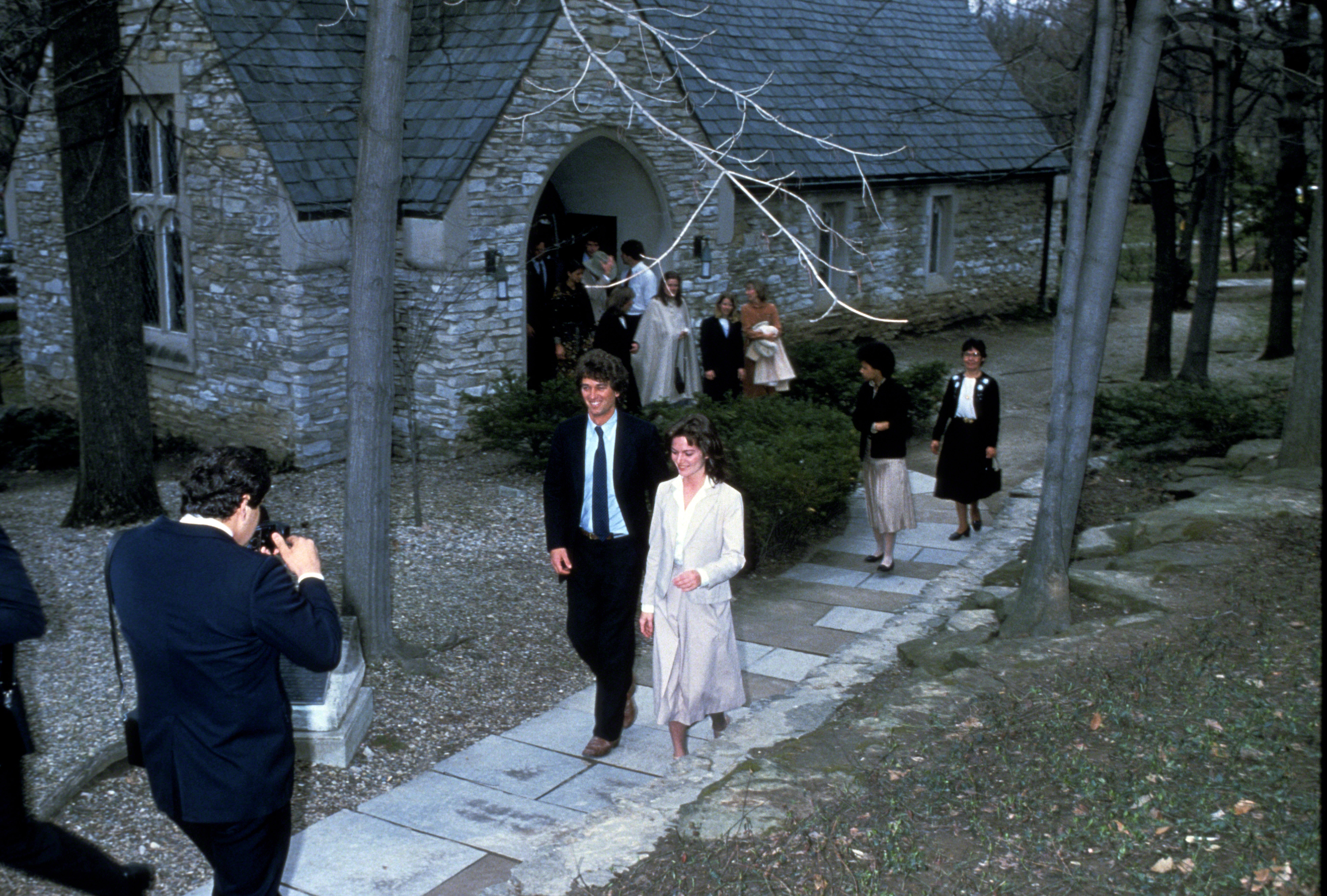 Robert F. Kennedy Jr. and Emily Ruth Black photographed the day before their wedding on April 2, 1982, in Bloomington, Indiana. | Source: Getty Images