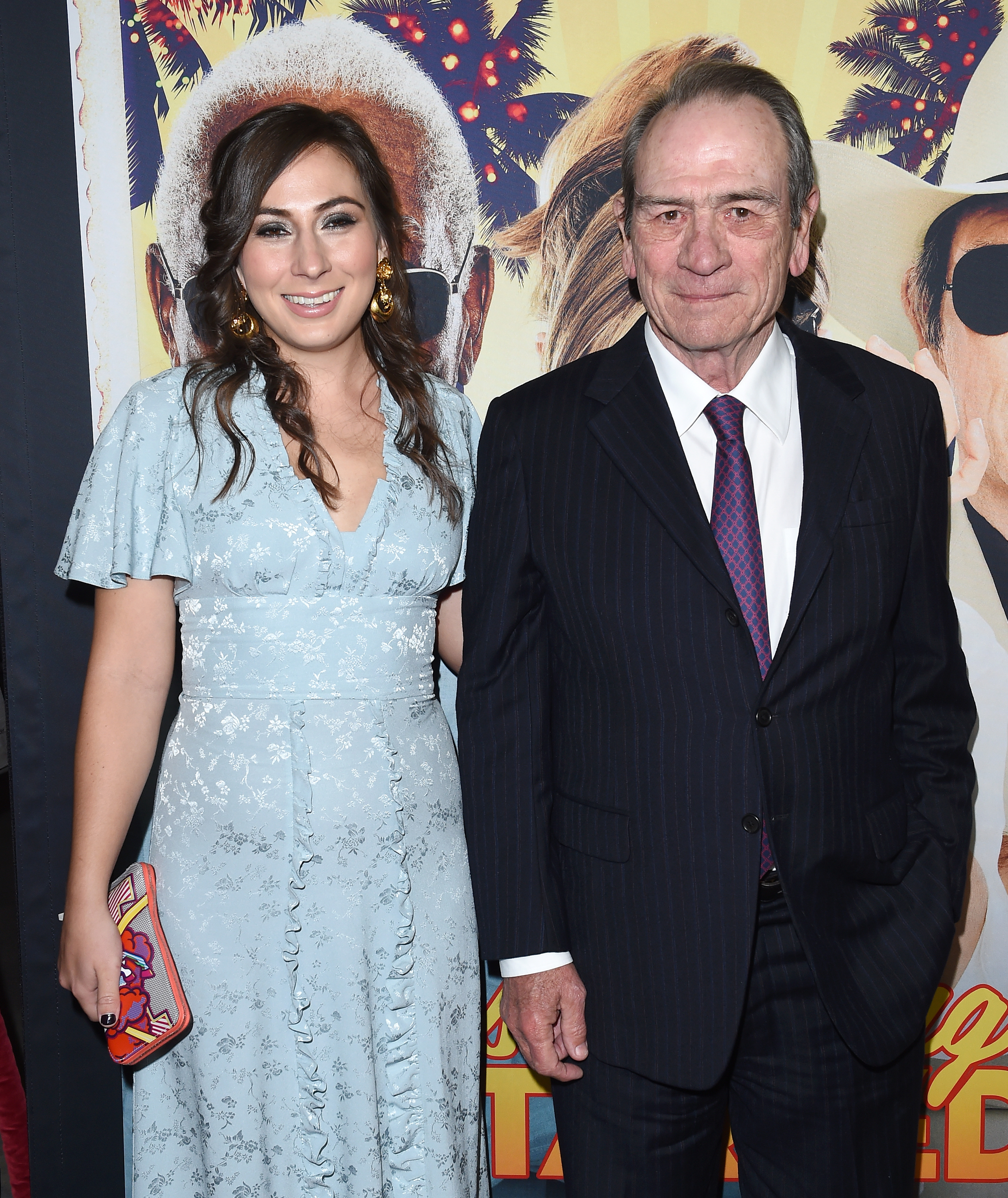 Tommy Lee Jones and daughter Victoria Jones arrive at the premiere of "Just Getting Started" at ArcLight Hollywood on December 7, 2017 in California. | Source: Getty Images