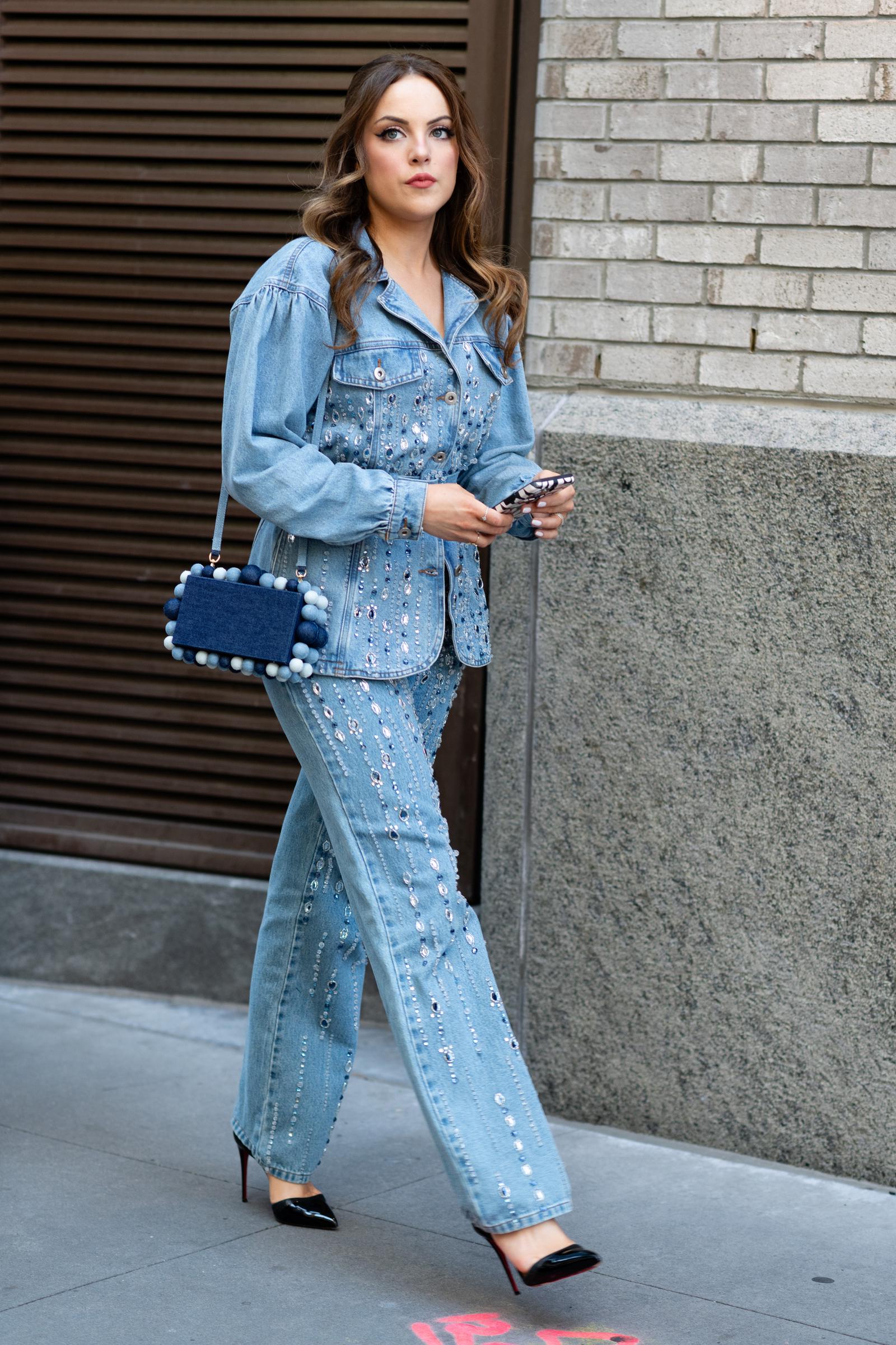 Liz Gillies photographed during New York Fashion Week on September 10, 2024. | Source: Getty Images
